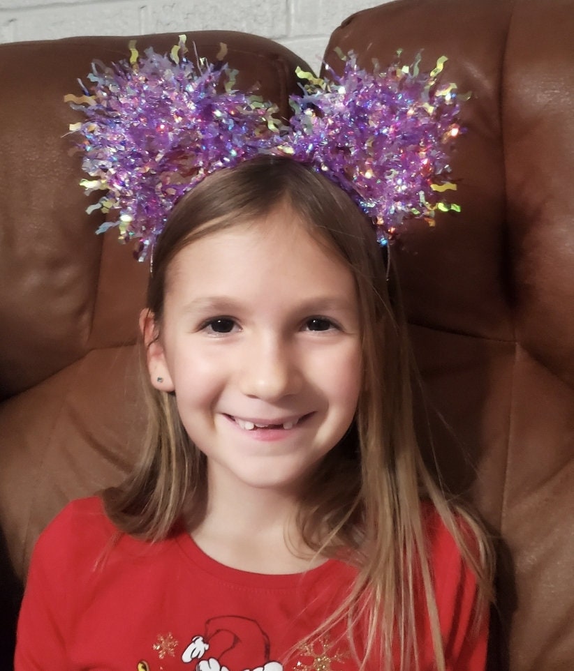 Pink Mickey Ears: Light Up Iridescent Minnie Bow Headband