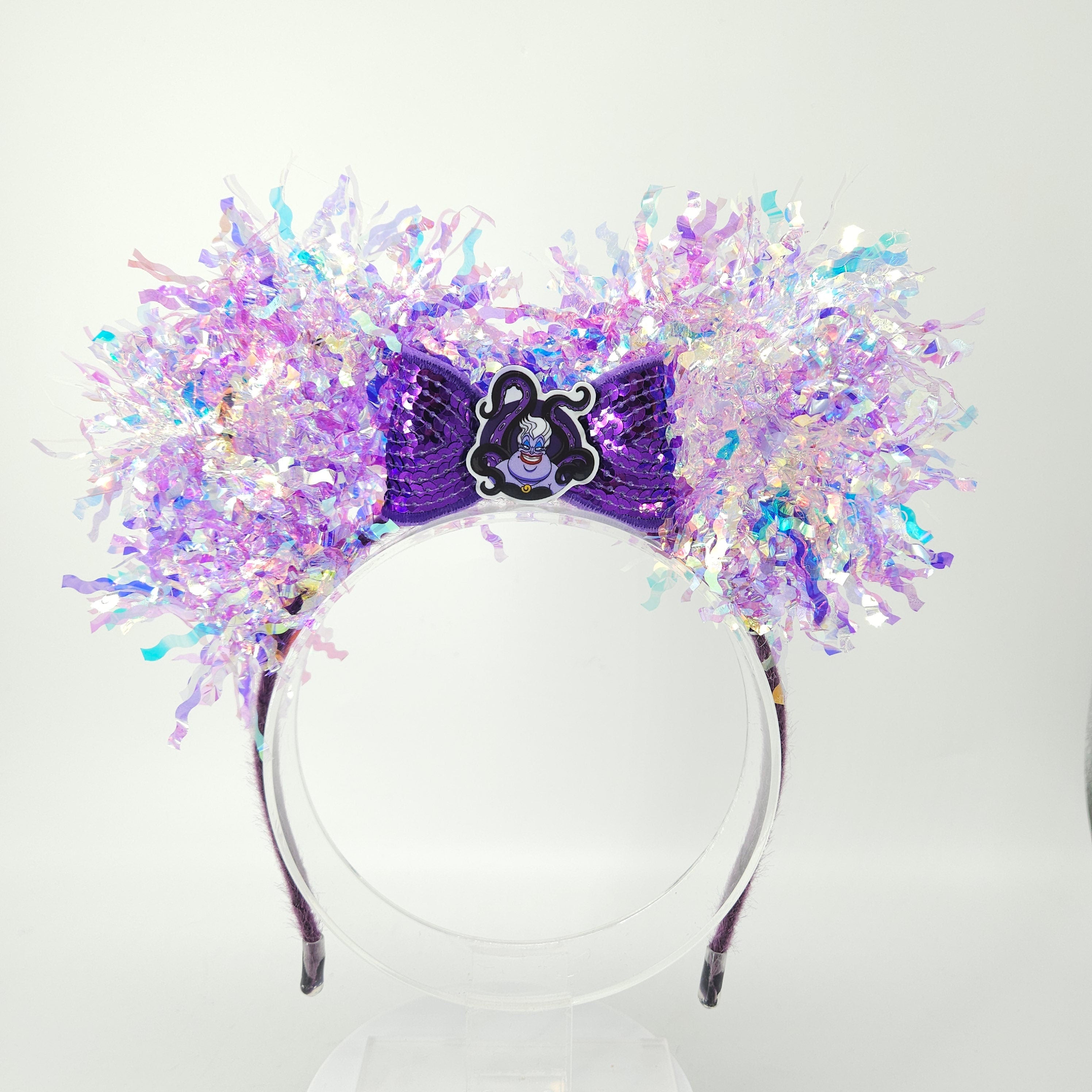 Ursula Mickey Ears: Light Up Iridescent Purple Villain Minnie Park Headband