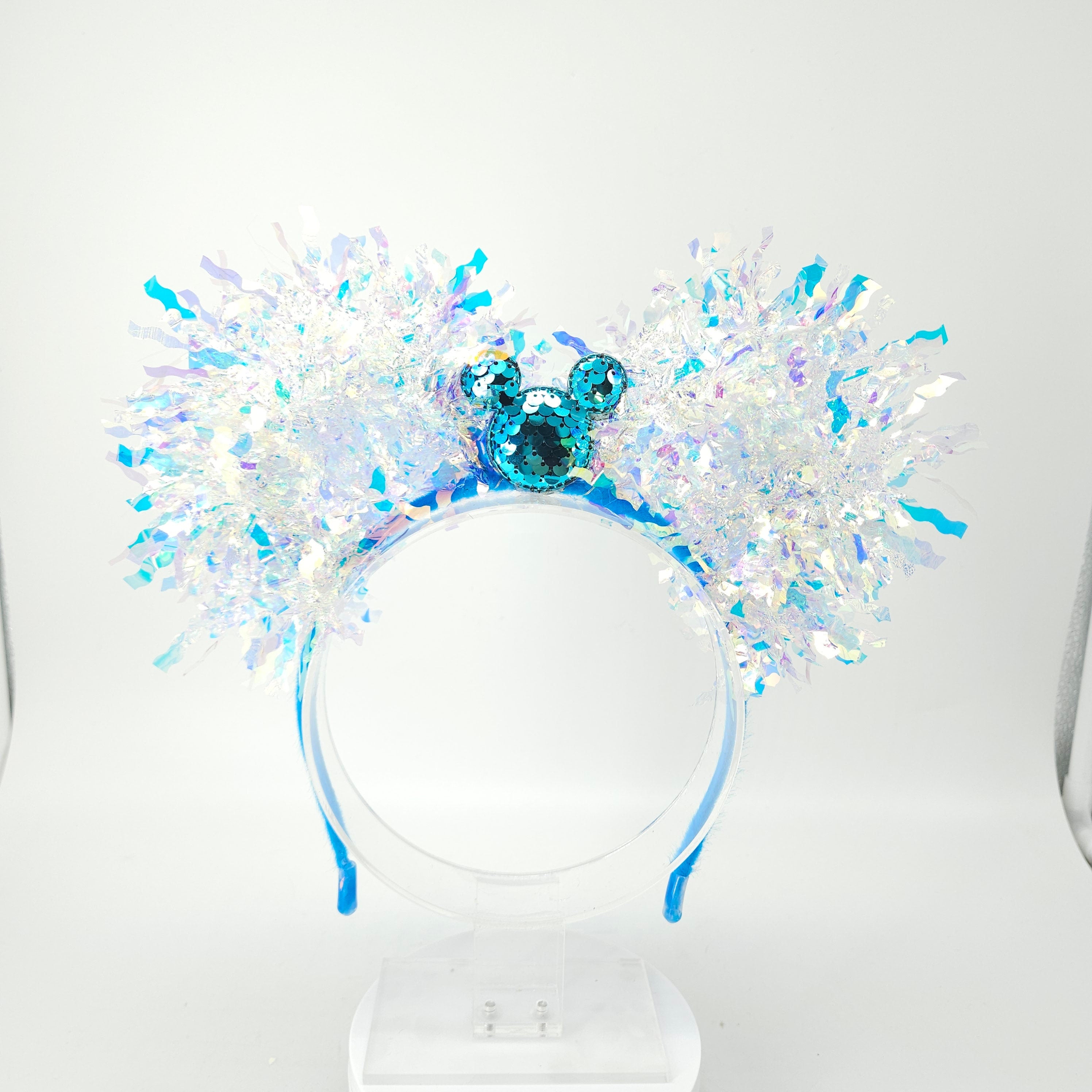 Iridescent Mickey Light Up Ears: Cinderella Ice Princess DisneyBound Headband