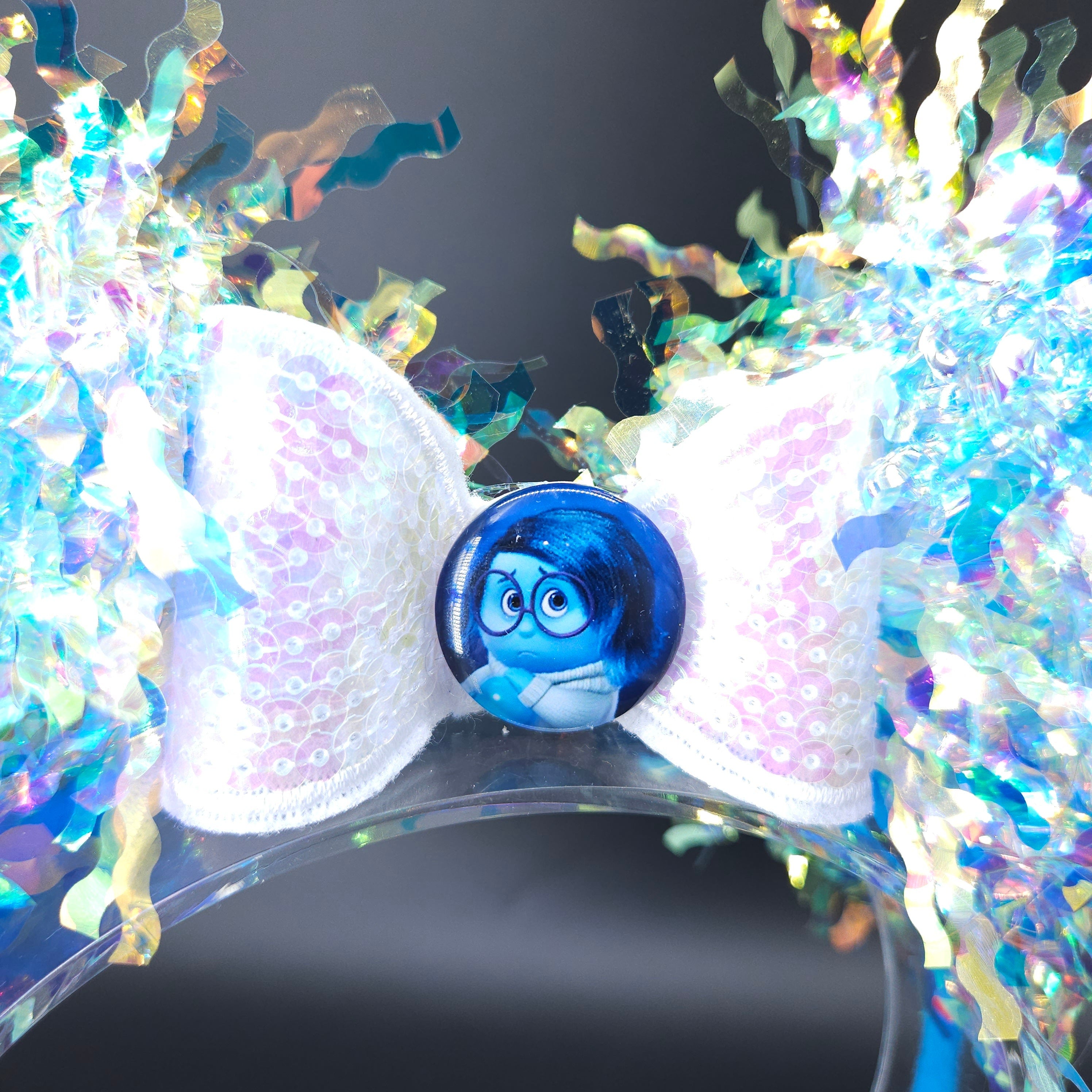 Sadness Mickey Ears: Light Up Core Memory Inside Out Park Headband