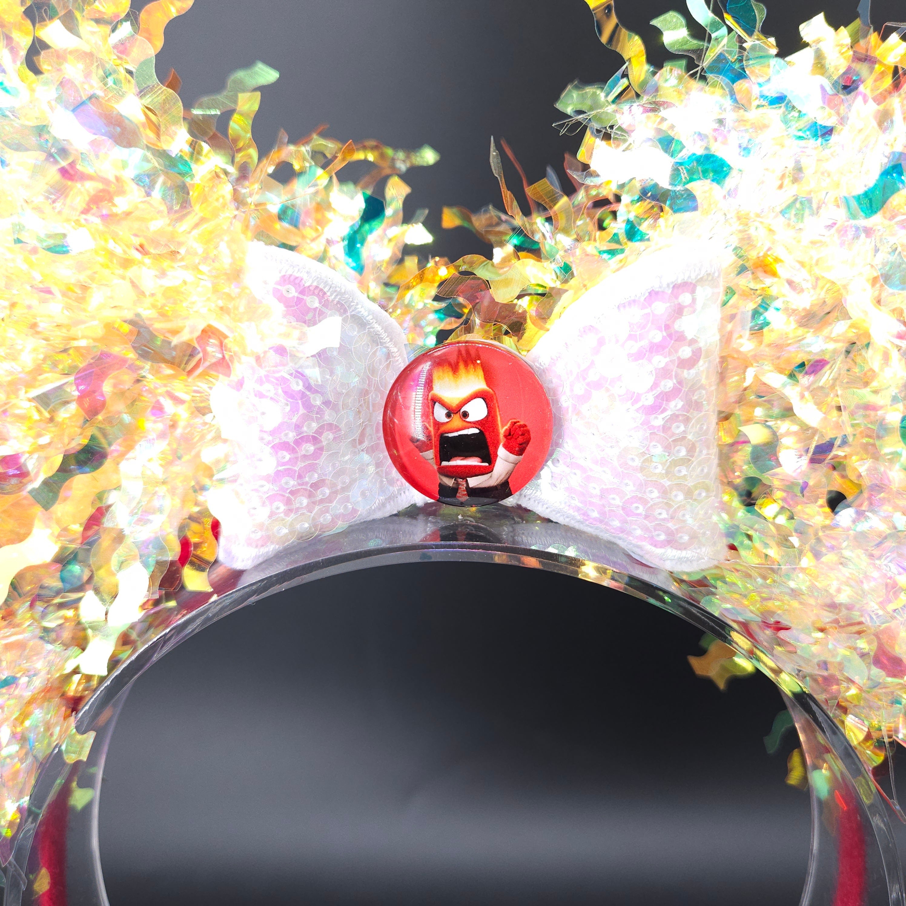 Anger Mickey Ears: Light Up Inside Out Core Memory Park Headband