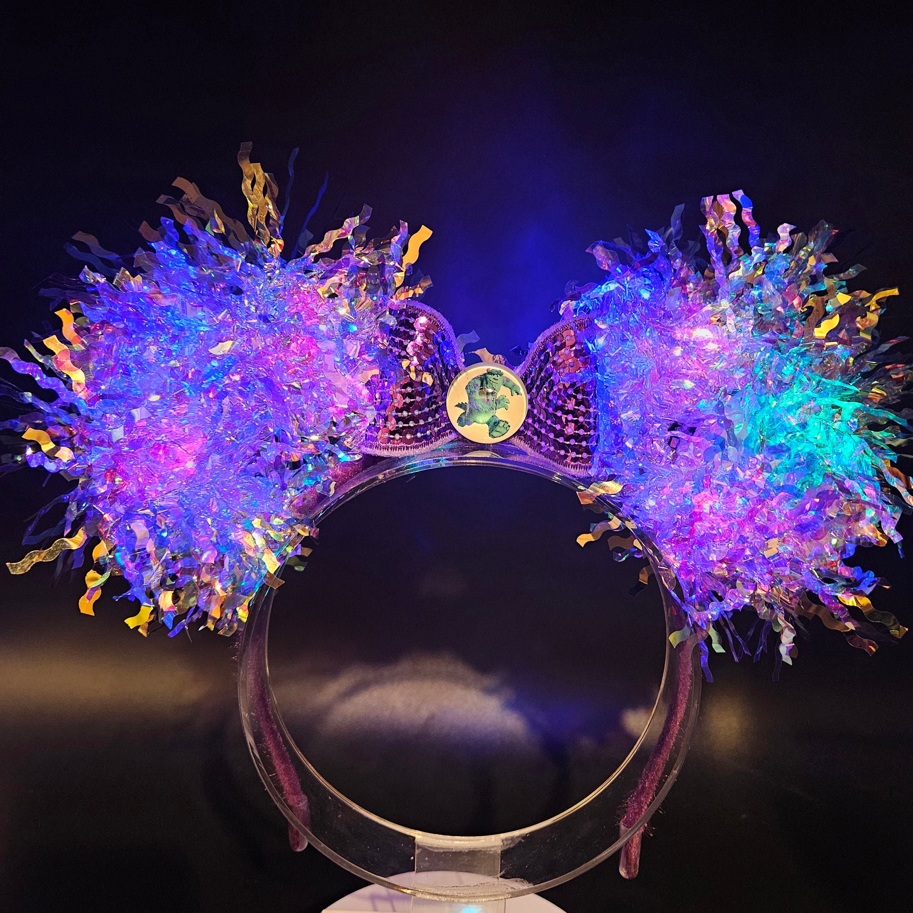 Sully Mickey Ears: Light Up Monsters Inc Park Headband