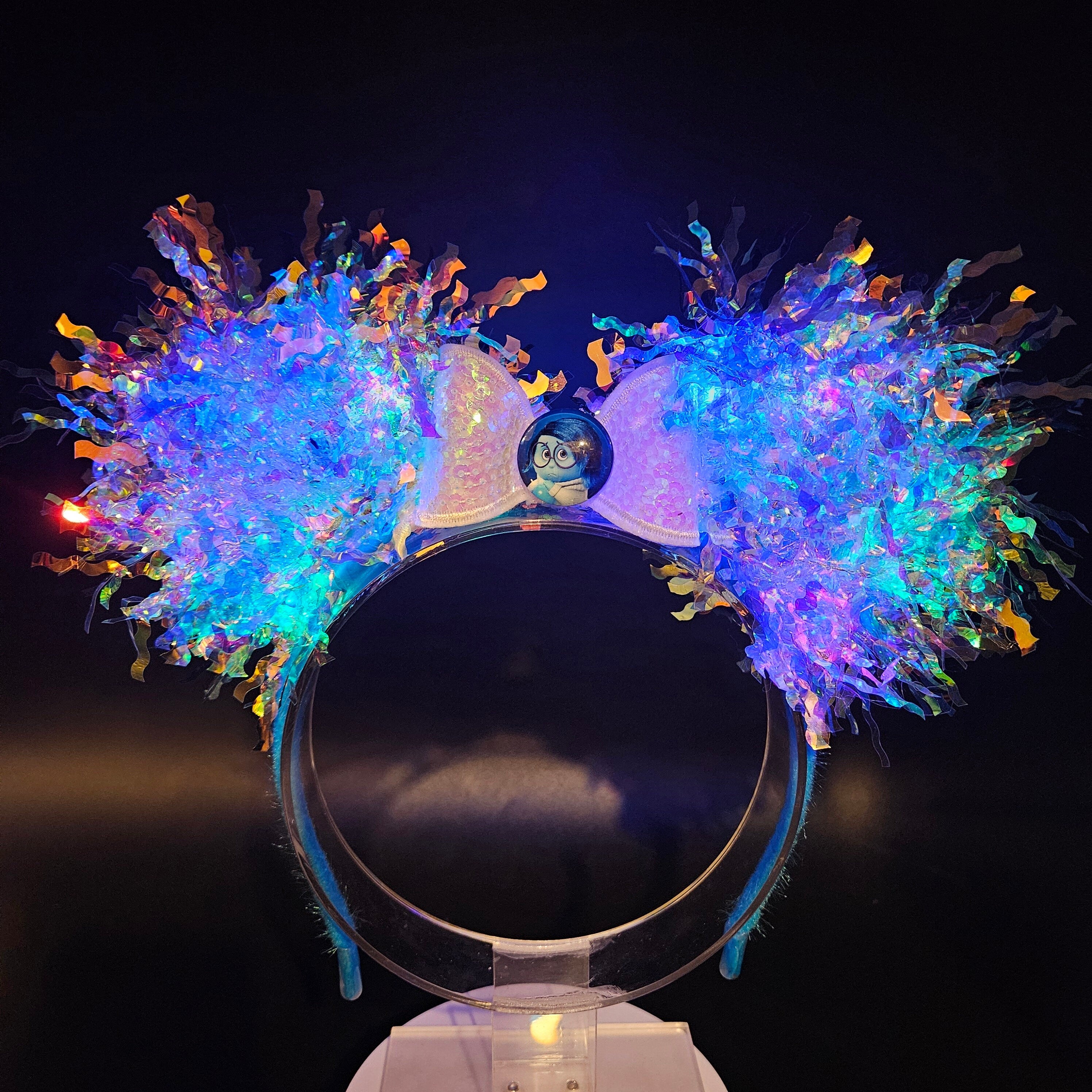Sadness Mickey Ears: Light Up Core Memory Inside Out Park Headband