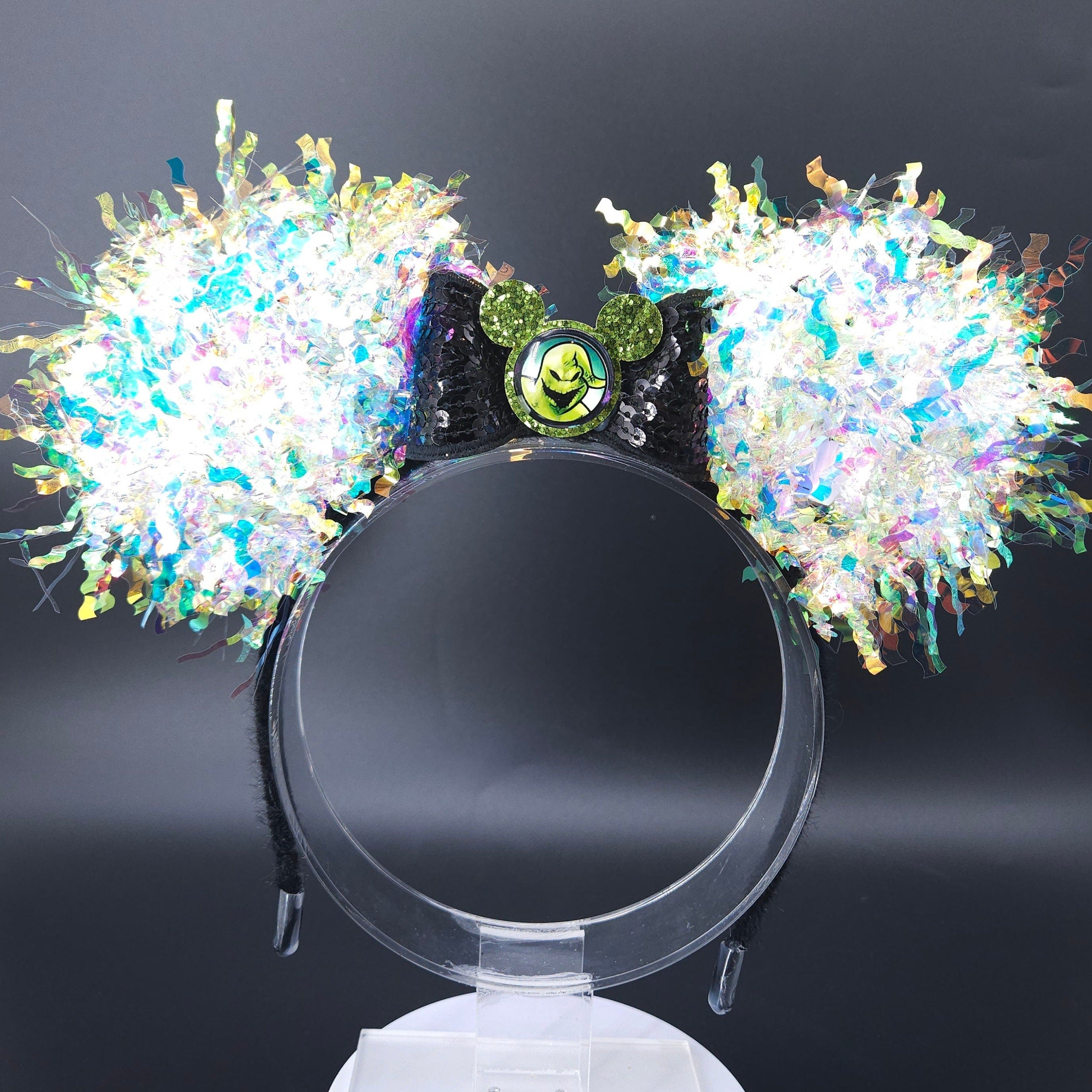Oogie Boogie Mickey Ears: Light Up DisneyBound Nightmare Before Christmas Halloween Party Headband