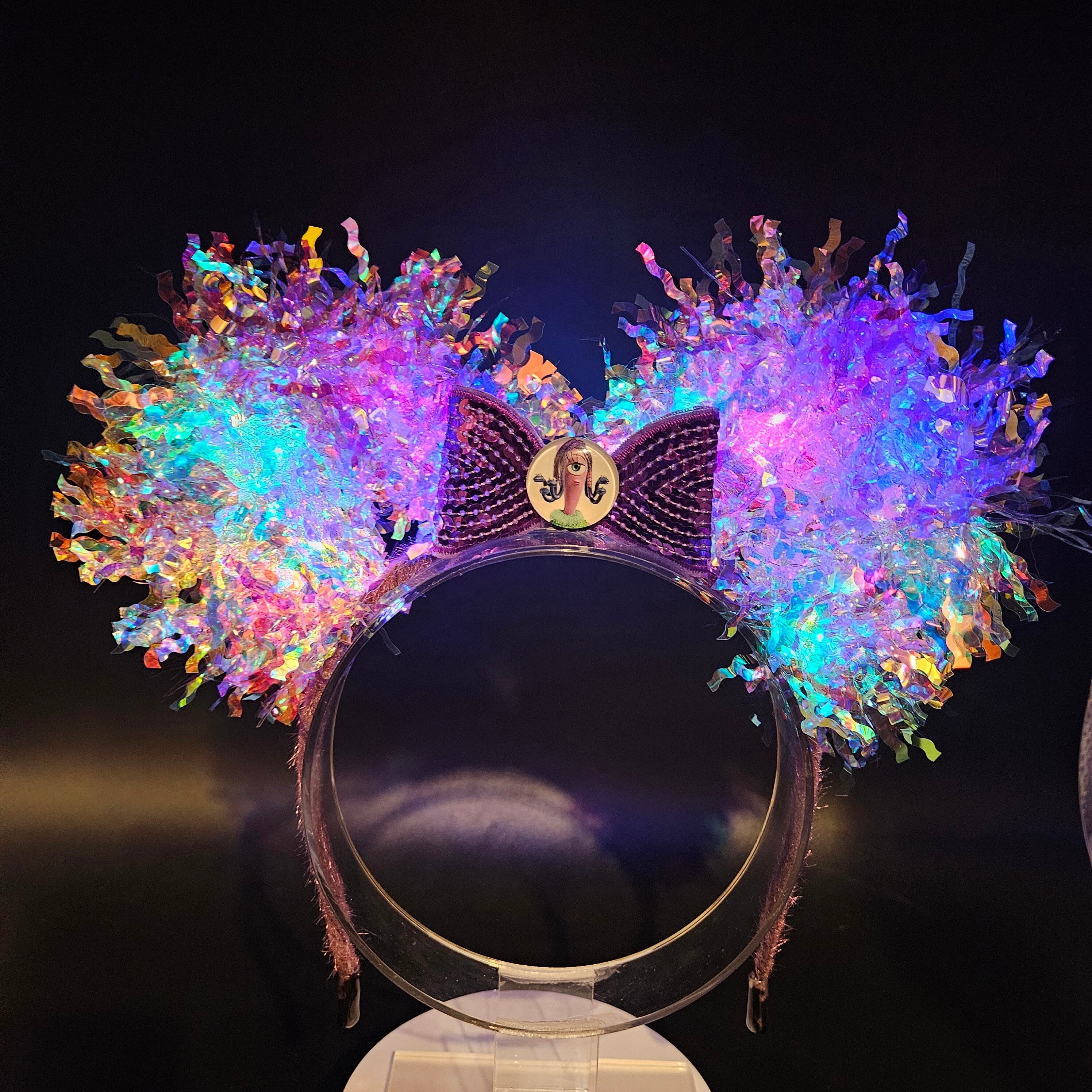 Celia Mae Mickey Ears: Light Up Purple Monsters Inc. Schmoopsie Poo DisneyBound Headband