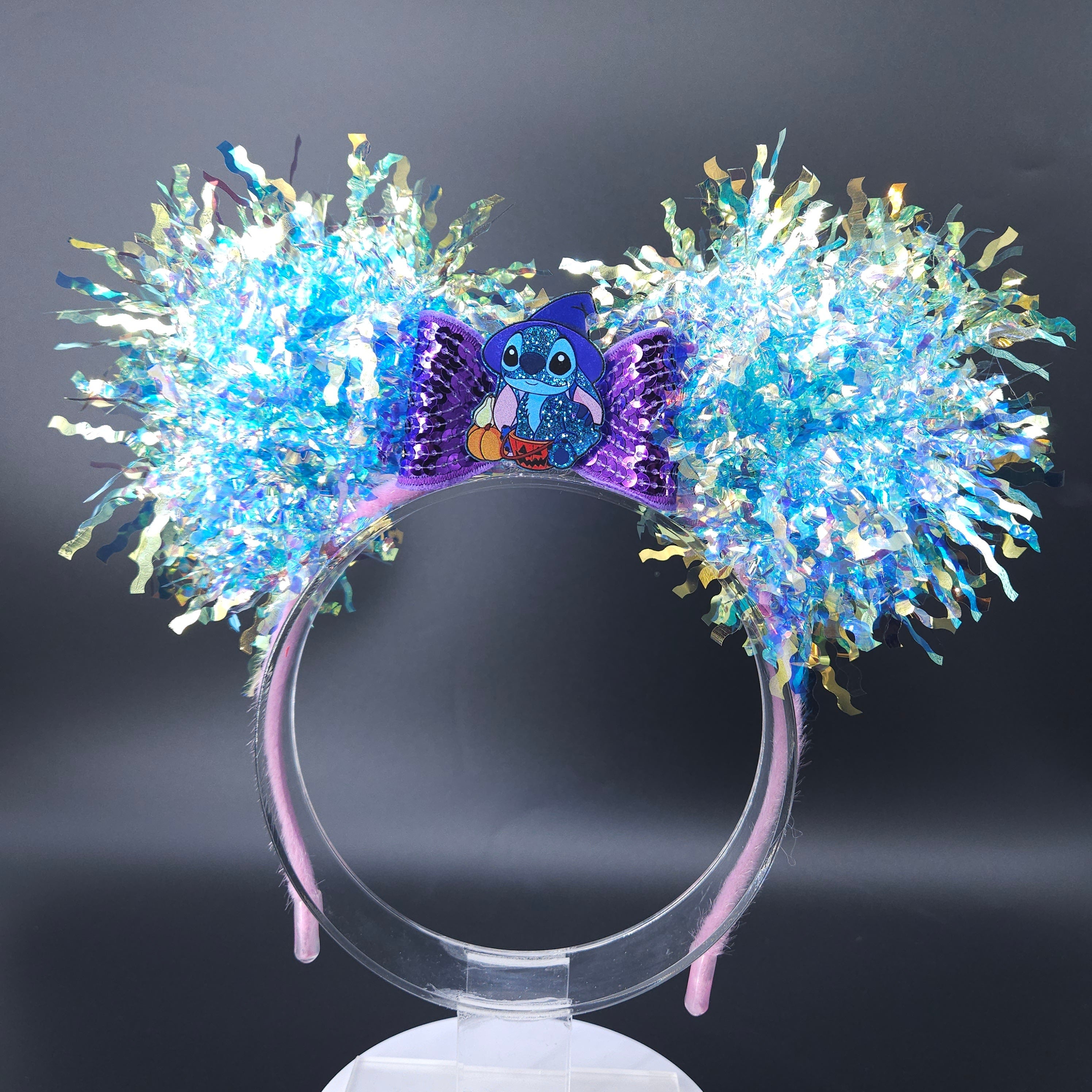 Stitch Halloween Mickey Ears: Light up Iridescent Party Headband