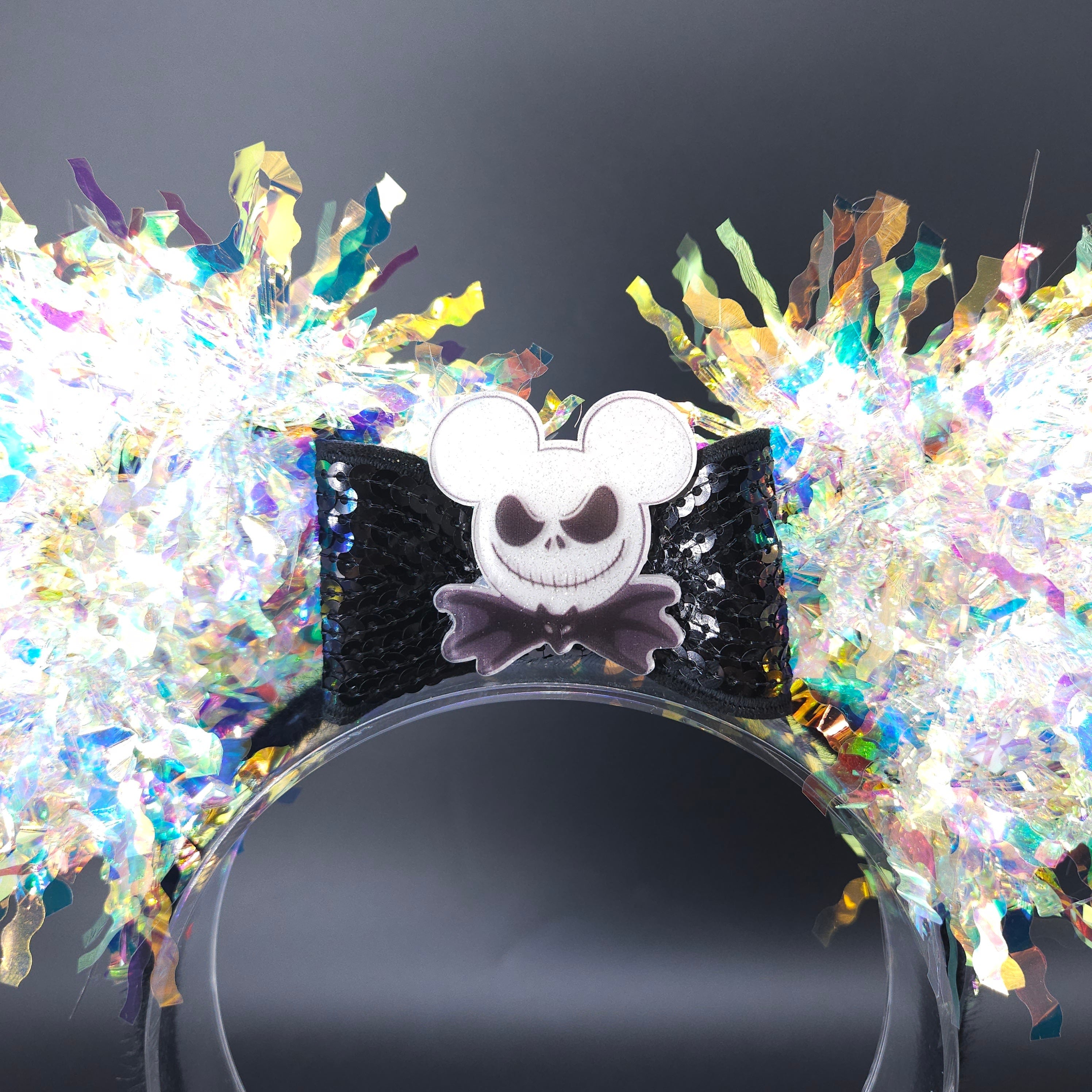 Jack Skellington Light-Up Mickey Ears: Nightmare Before Christmas DisneyBound Halloween Headband