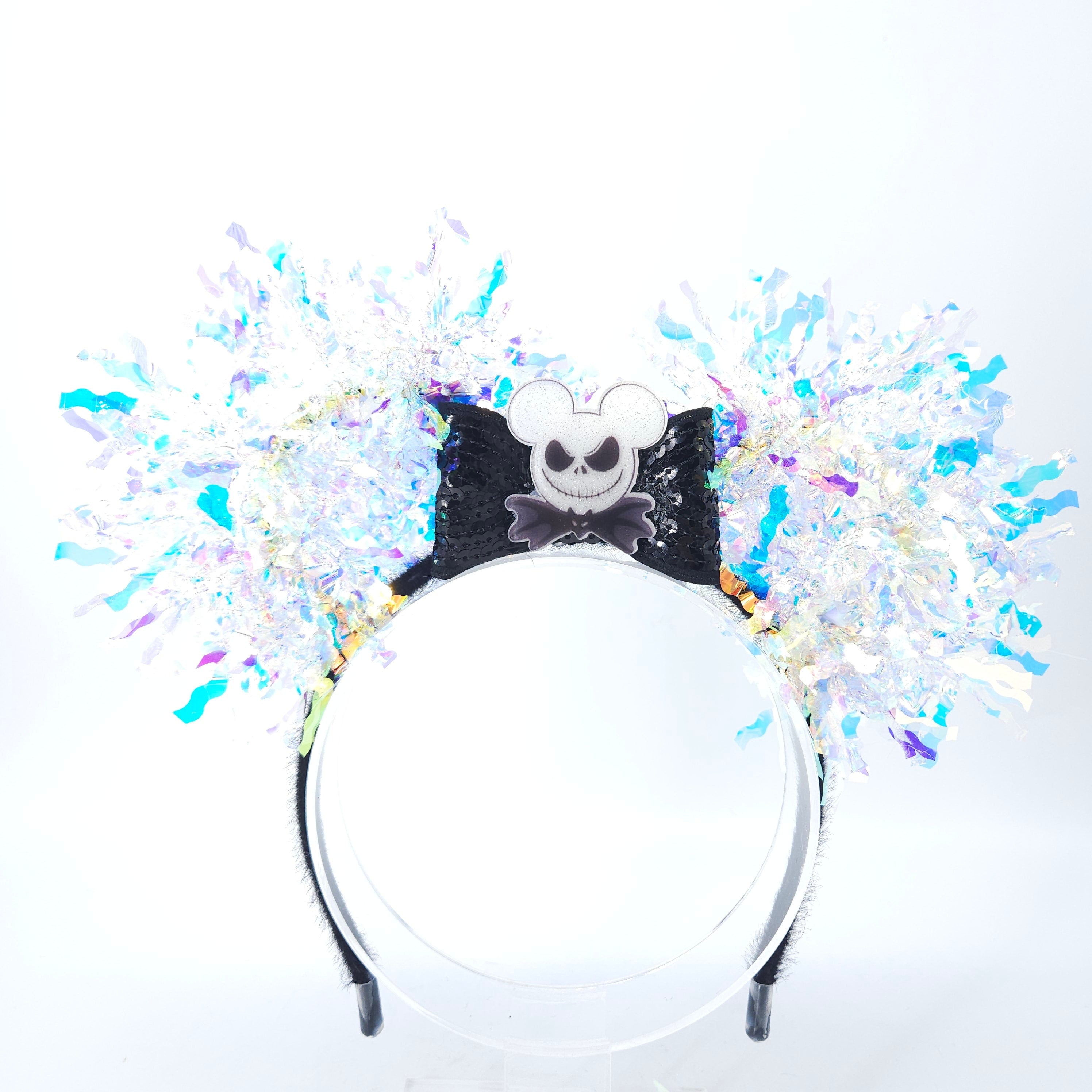 Jack Skellington Light-Up Mickey Ears: Nightmare Before Christmas DisneyBound Halloween Headband