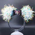 Jack and Sally Mickey Ears: Light Up Nightmare Before Christmas Headband, Halloween Party Accessory
