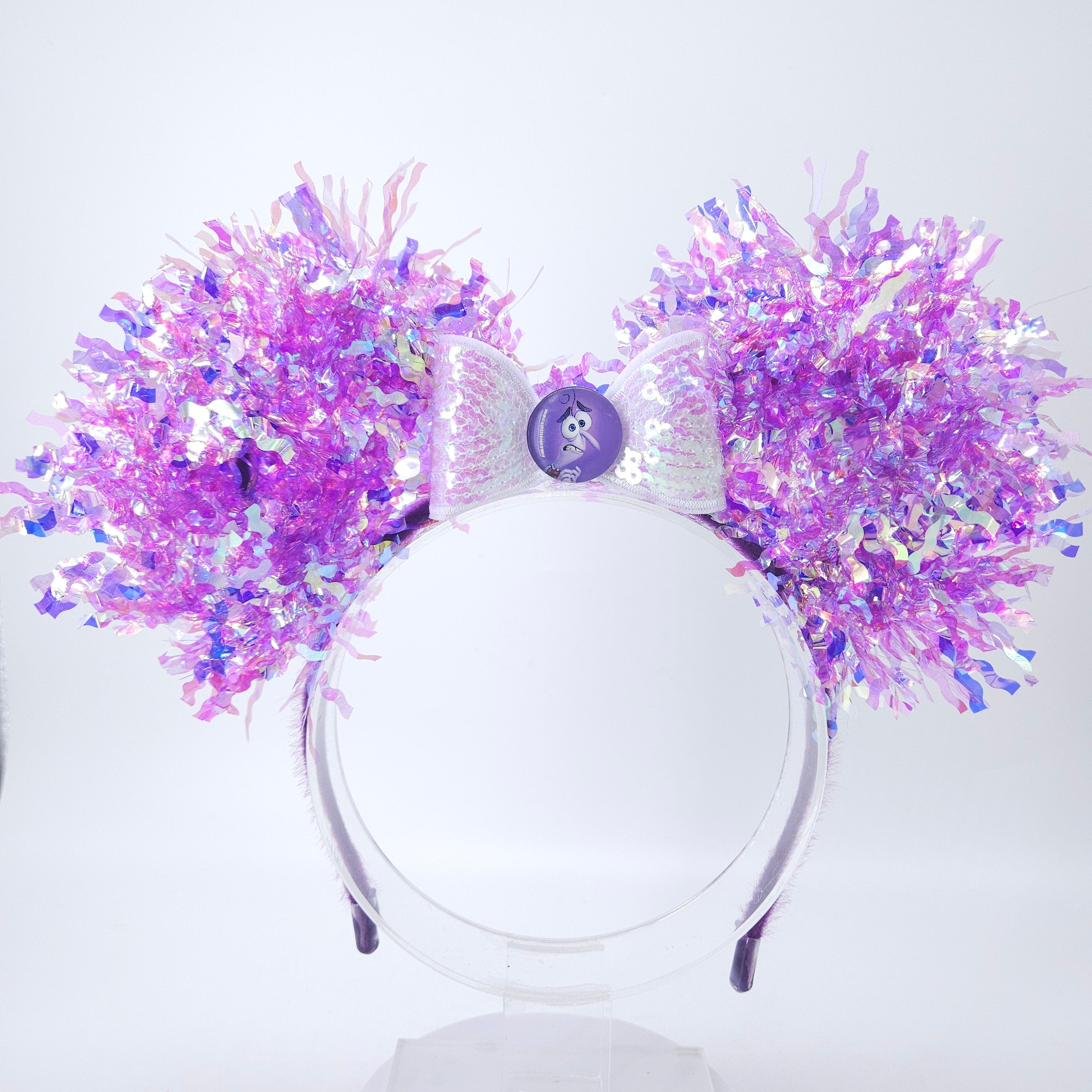 Inside Out Fear Ears: Light-Up Purple Core Memory Mickey Headband