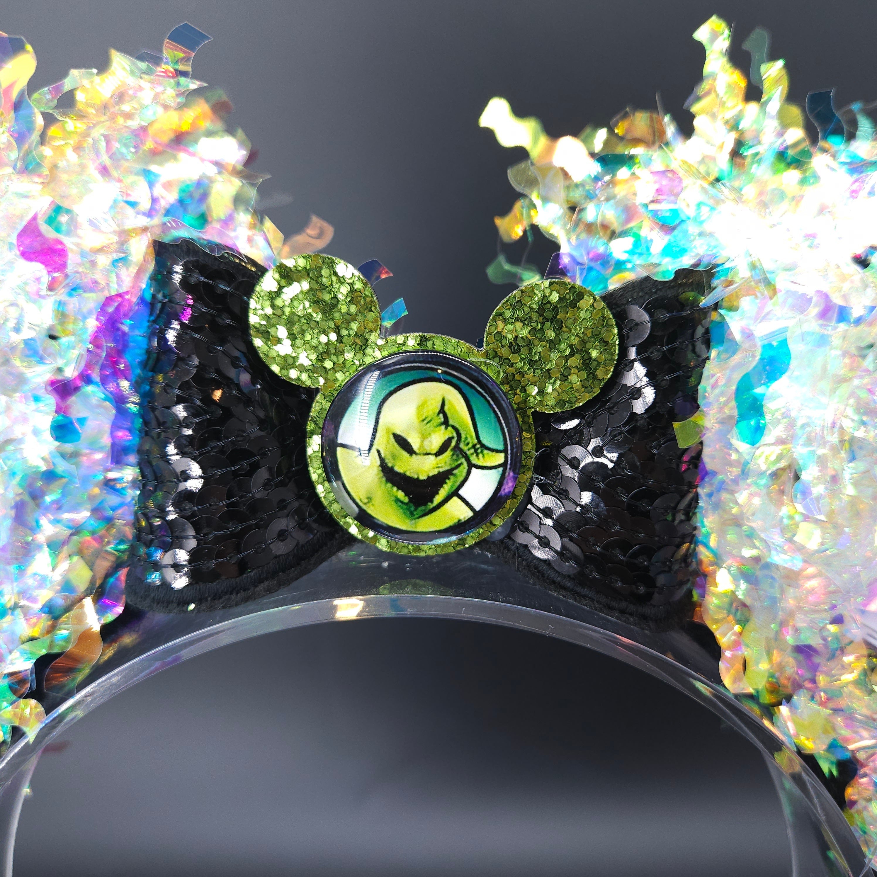 Oogie Boogie Mickey Ears: Light Up DisneyBound Nightmare Before Christmas Halloween Party Headband