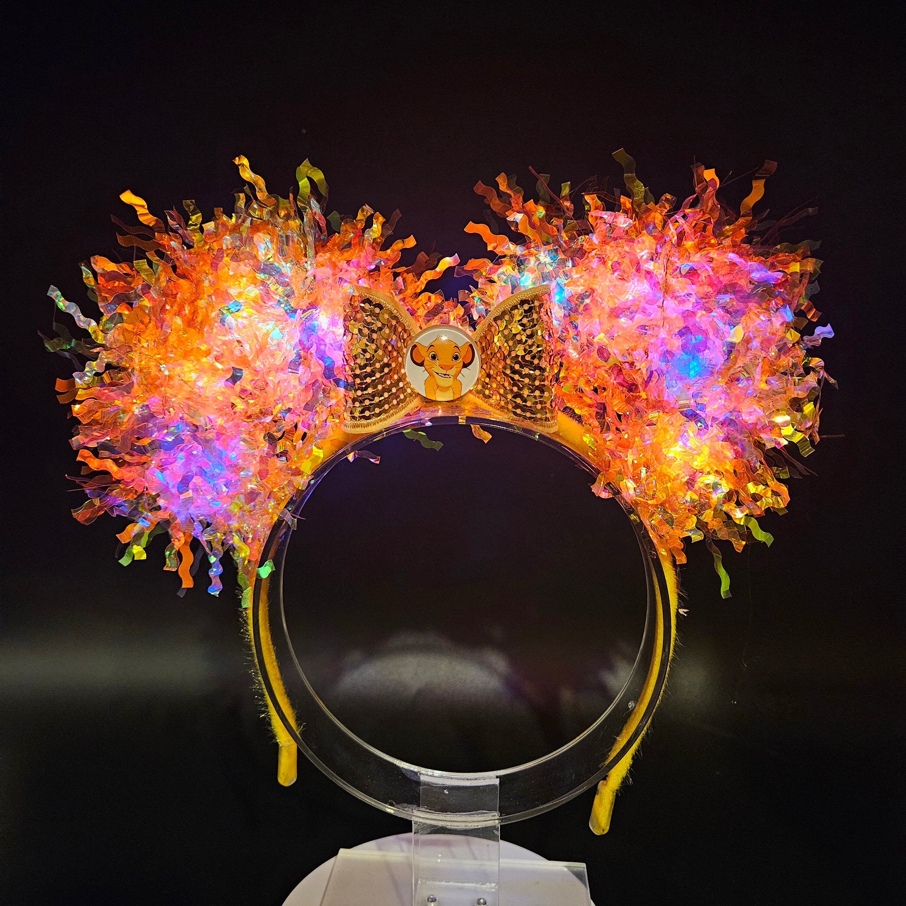 Simba Mickey Ears: Light Up Lion King Iridescent Park Headband