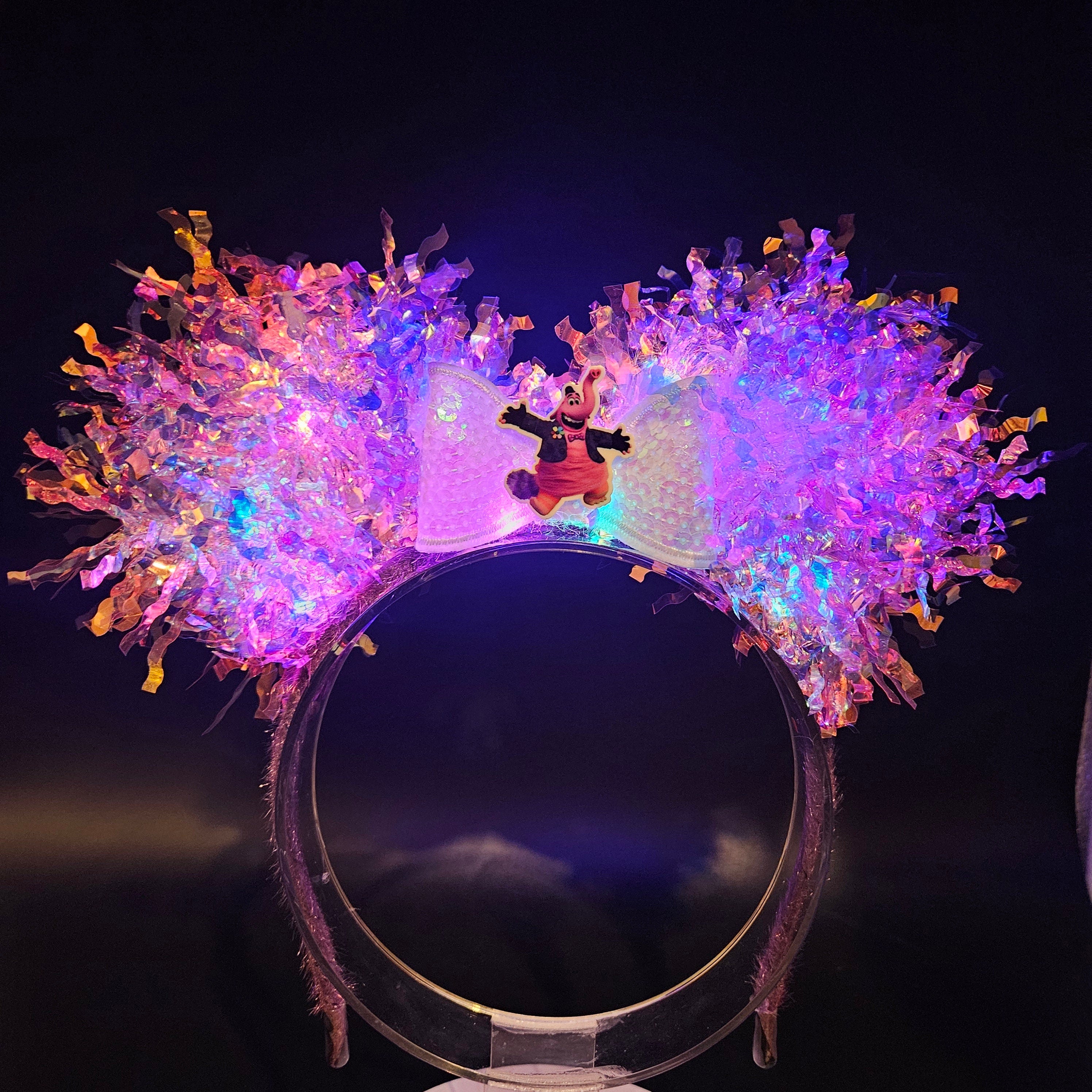 Bing Bong Mickey Ears: Light-Up Inside Out Ear Core Memory Iridescent Park Headband