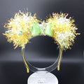 Tinker Bell Light Up Mickey Ears: Yellow Iridescent DisneyBound Park Headband