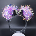 Maleficent Mickey Ears: Purple Light-Up Villain DisneyBound Headband, Halloween Party Accessory