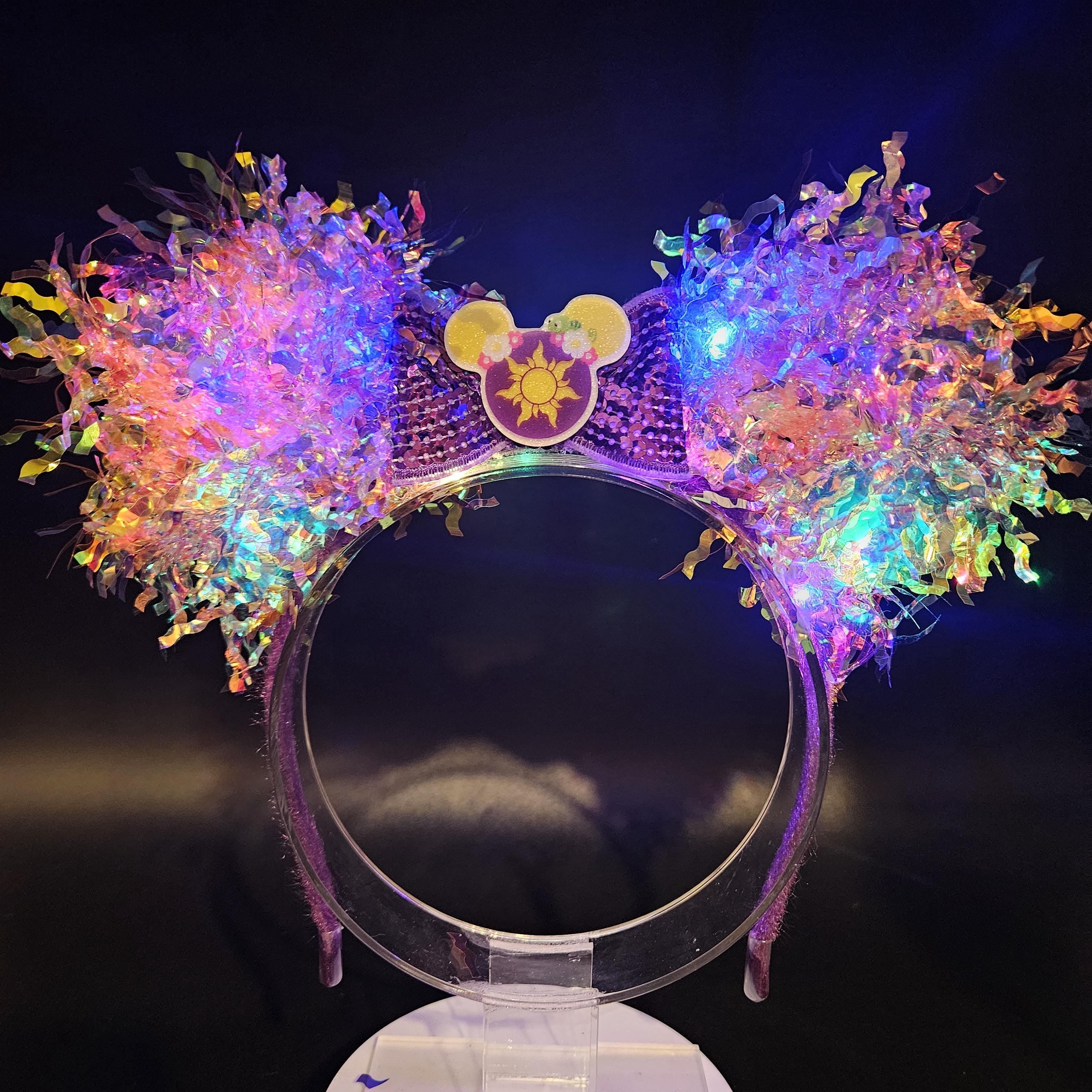 Rapunzel Pascal Sun Mickey Ears: Light Up Tangled Princess Park Headband