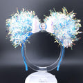 Elsa Ears: Light Up Iridescent Mickey Princess Headband