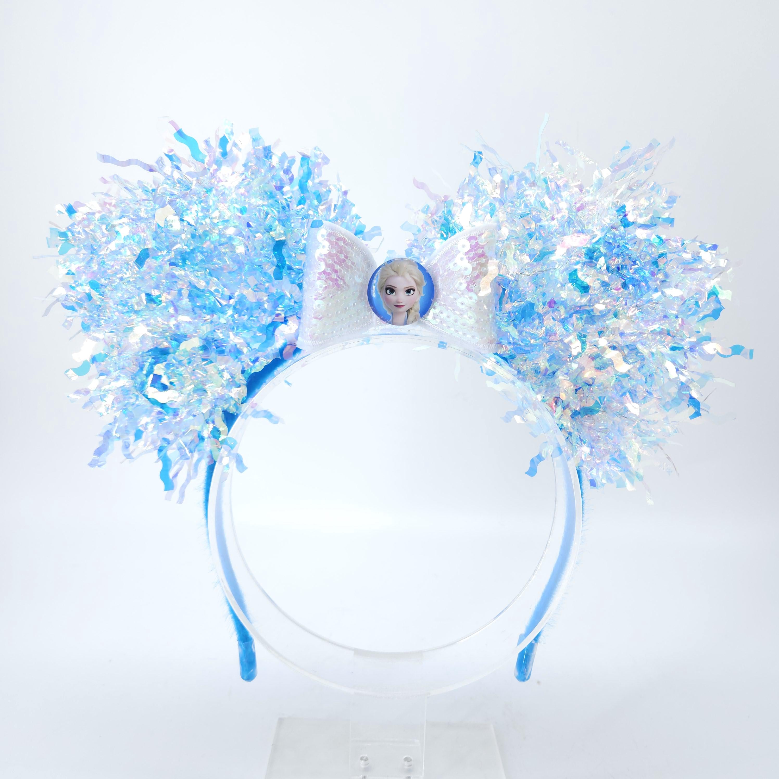 Elsa Ears: Light Up Iridescent Mickey Princess Headband