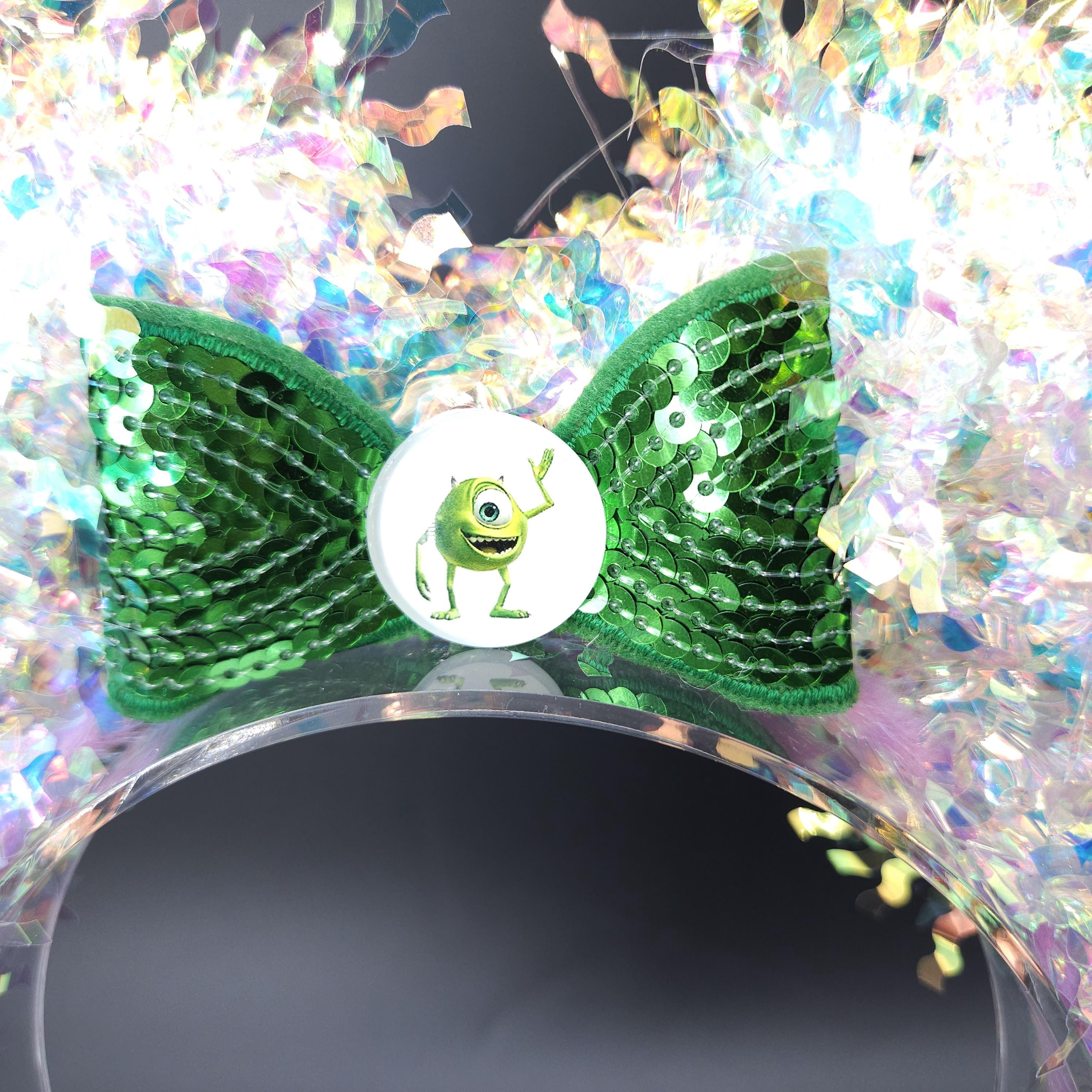 Mike Wazowski Mickey Ears: Light Up Monsters Inc DisneyBound Minnie Headband