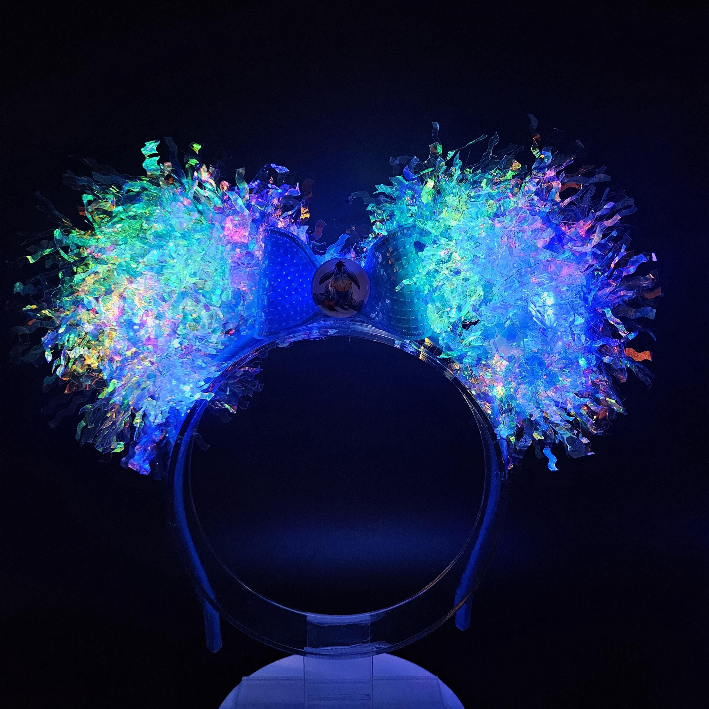 Eeyore Mickey Ears: Light Up Pooh's Corner Iridescent Park Headband