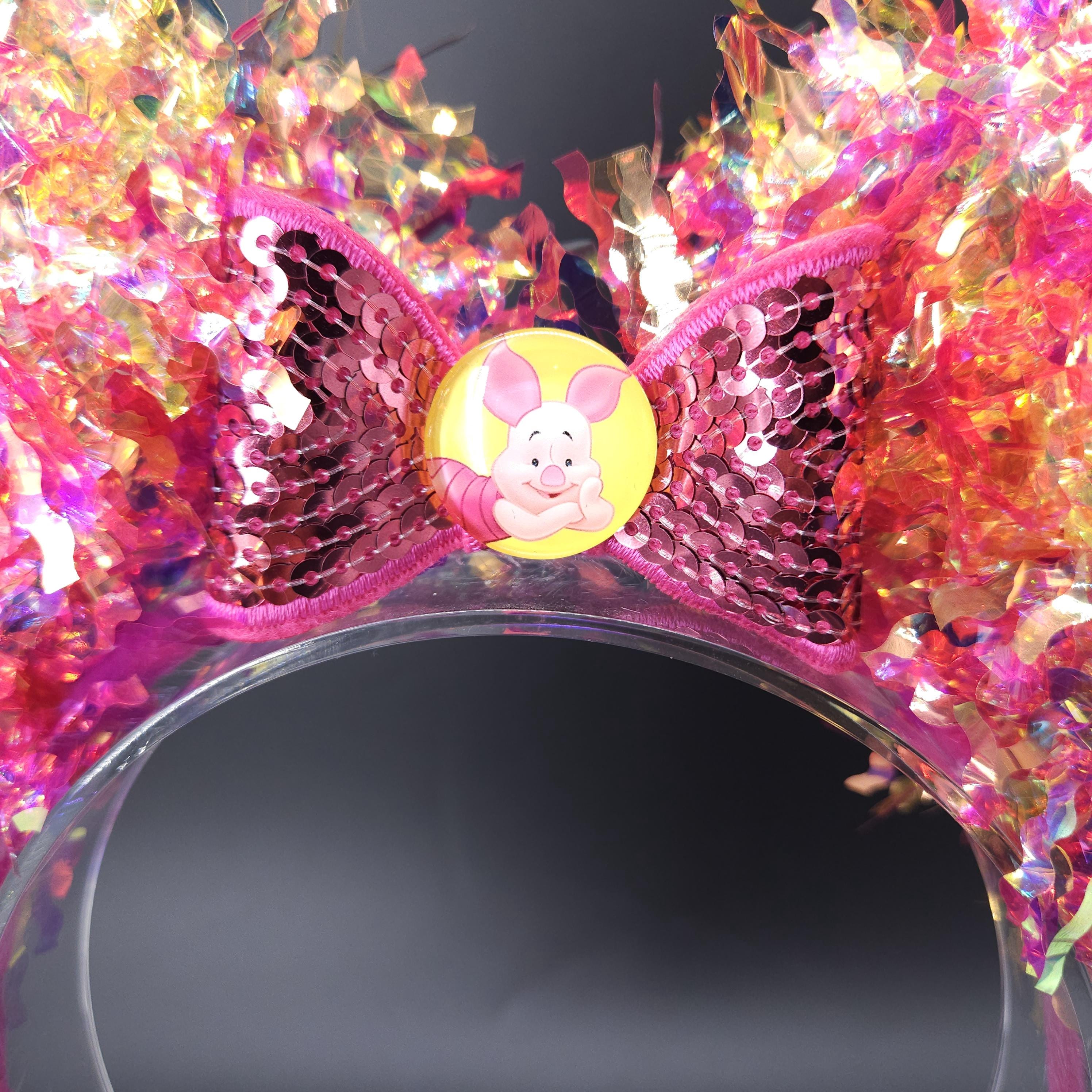 Piglet Mickey Ears: Light Up Pooh's Corner Iridescent Park Headband