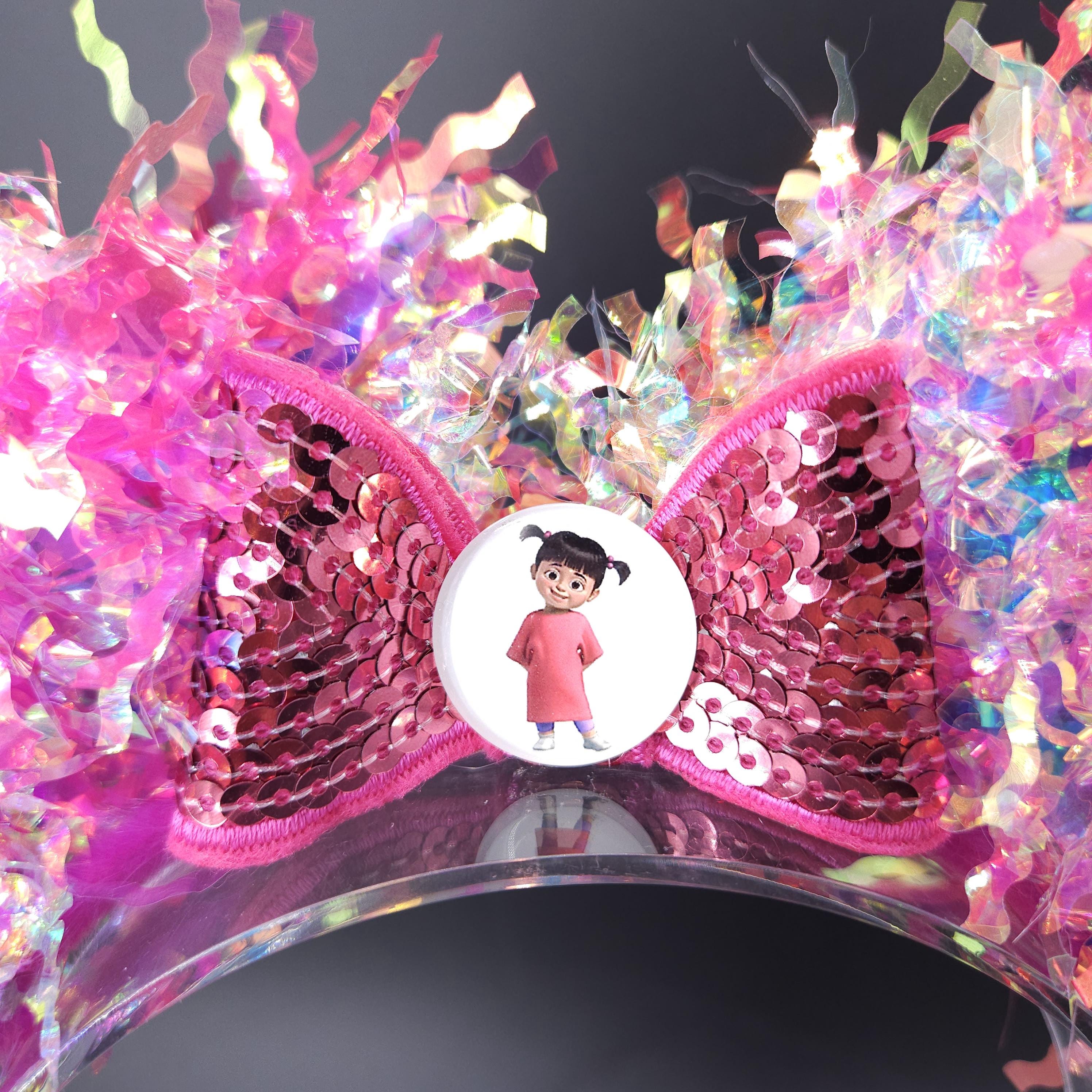 Boo Mickey Ears: Light-Up Monsters Inc Iridescent Park Headband