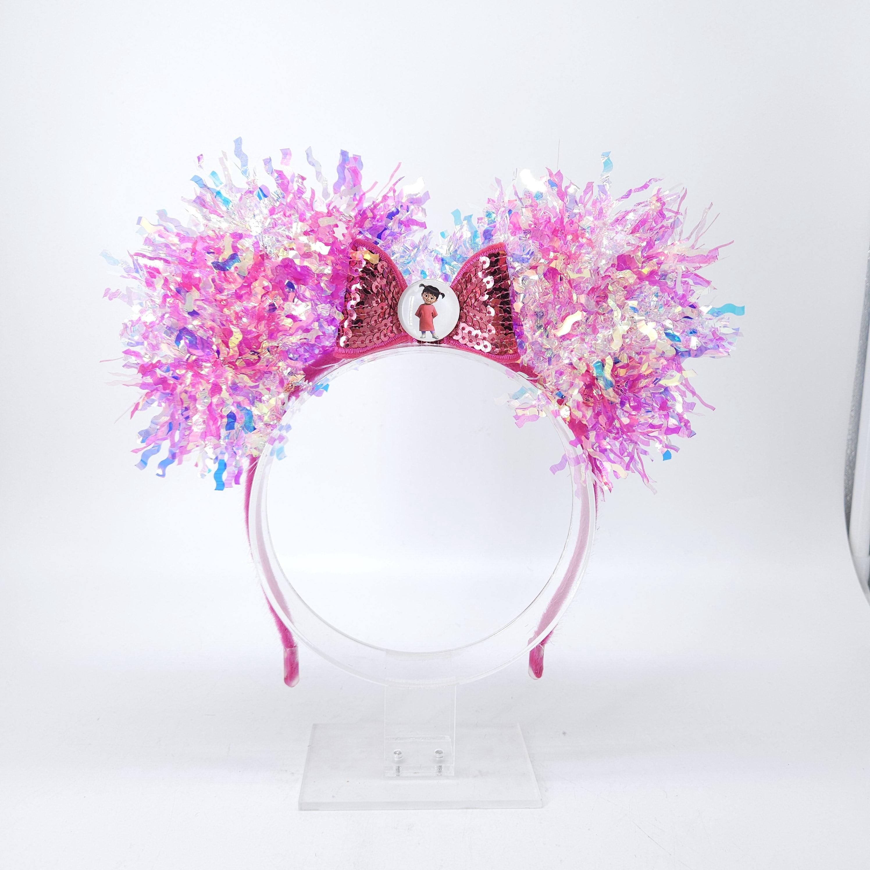 Boo Mickey Ears: Light-Up Monsters Inc Iridescent Park Headband