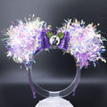 Maleficent Light Up Minnie Ears: Iridescent Villain DisneyBound Headband, Halloween Party Accessory