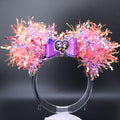 Jack and Sally Light-Up Mickey Ears: Nightmare Before Christmas DisneyBound Headband, Halloween Party Accessory