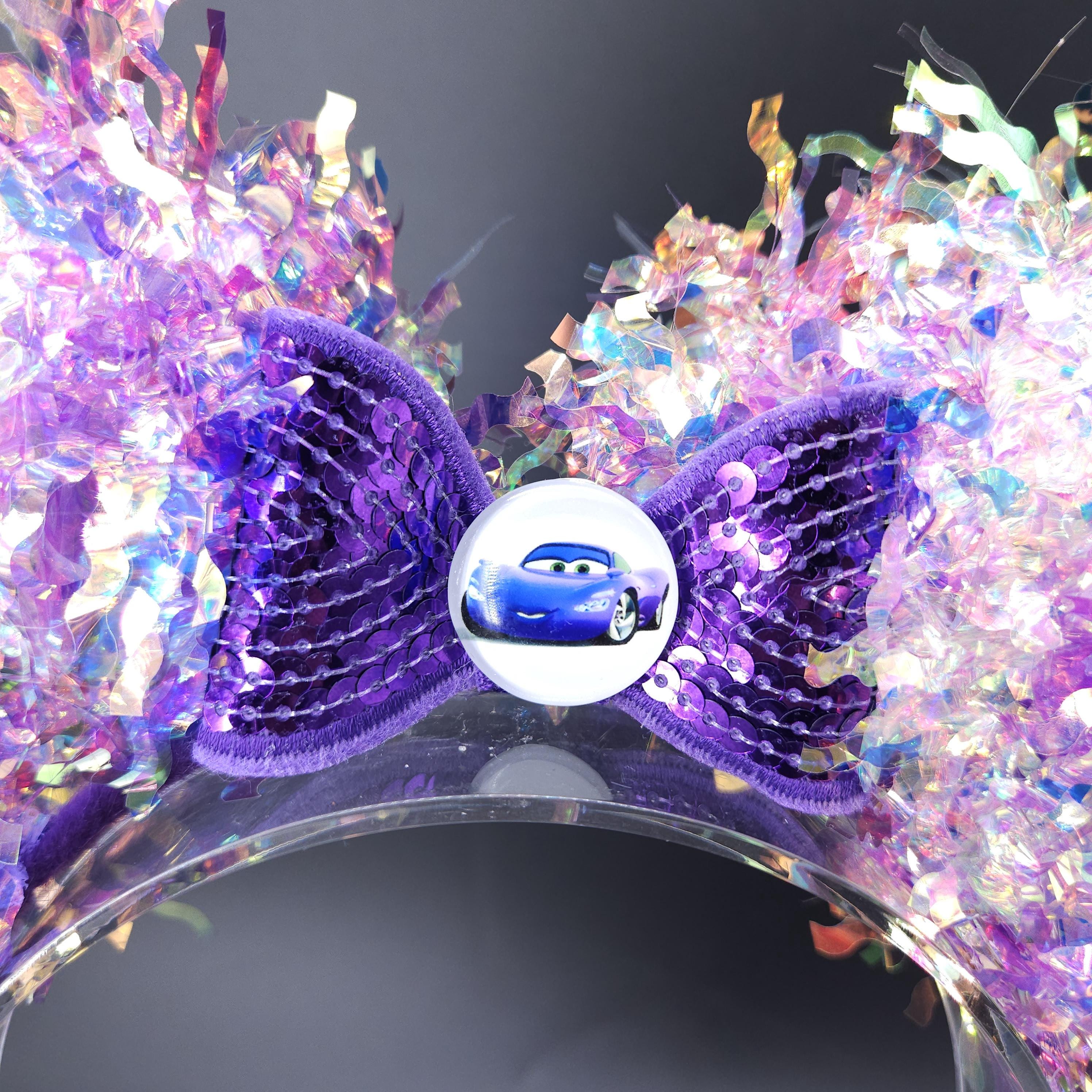 Holley Shiftwell Mickey Ears: Light Up Cars DisneyBound Purple Minnie Park Headband