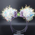 Disgust Mickey Ears: Light Up Core Memory Inside Out Iridescent Park Headband