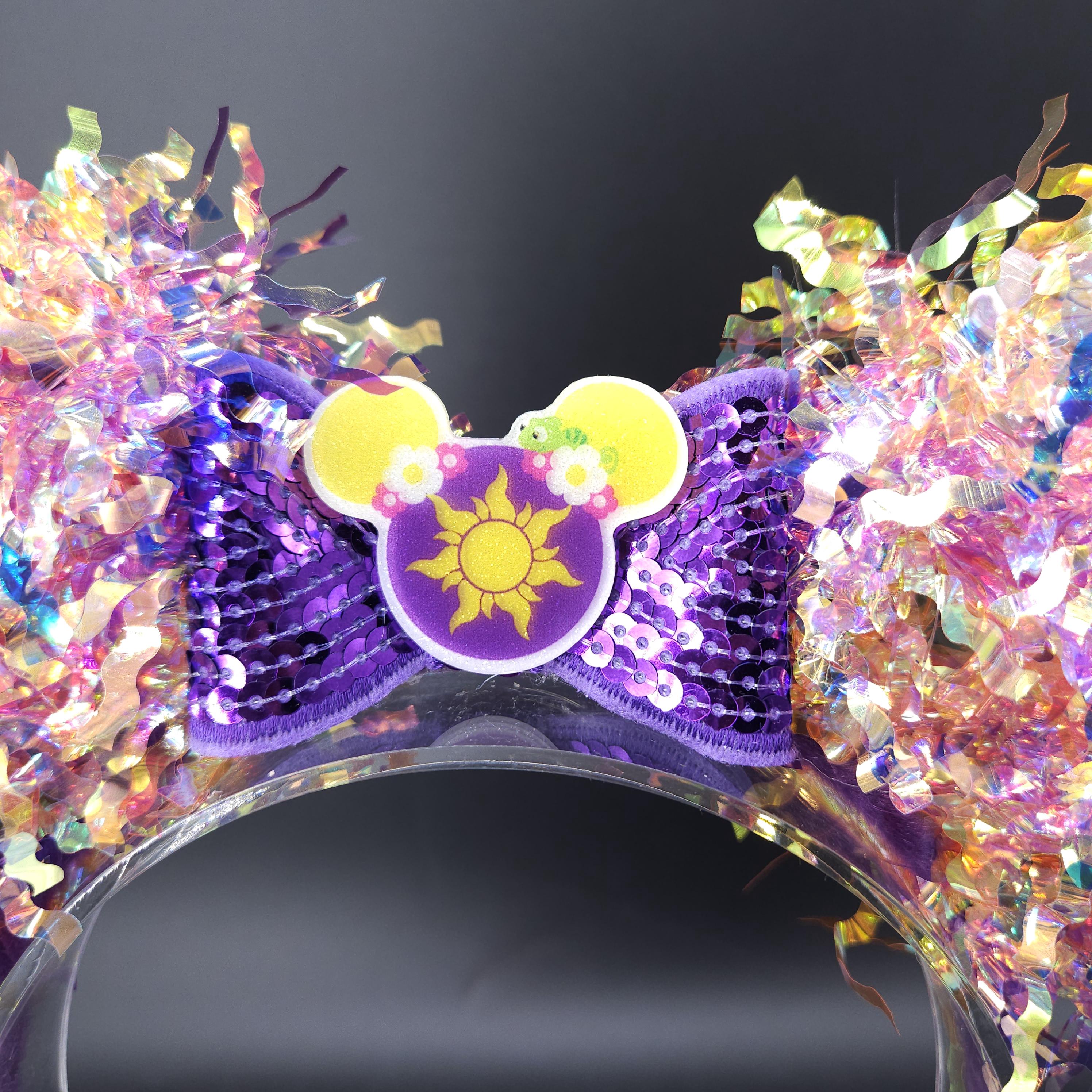 Rapunzel Pascal Sun Mickey Ears: Light Up Tangled Princess Park Headband
