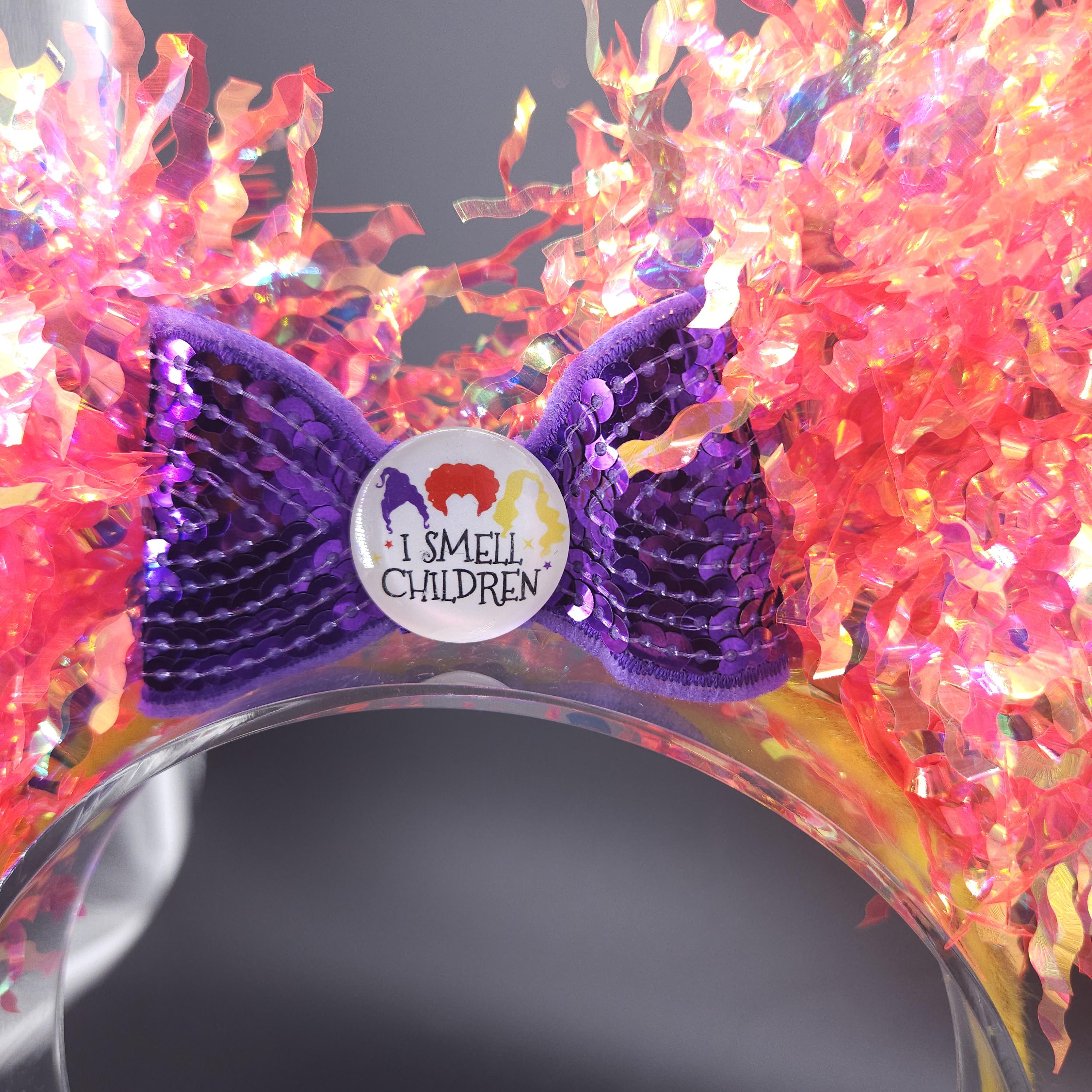 Hocus Pocus Sanderson Sisters Light Up Mickey Ears: Halloween Party Headband