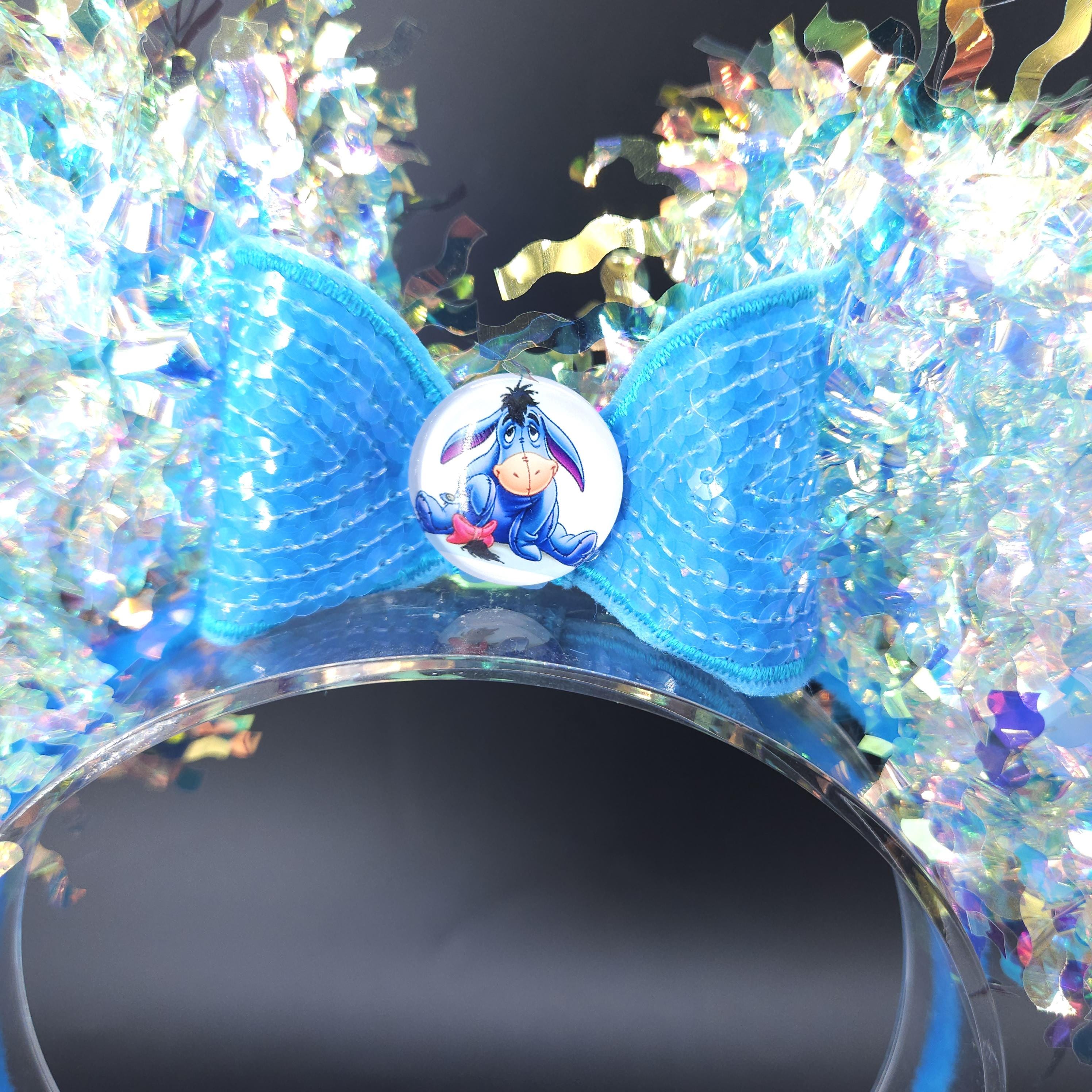 Eeyore Mickey Ears: Light Up Pooh's Corner Iridescent Park Headband