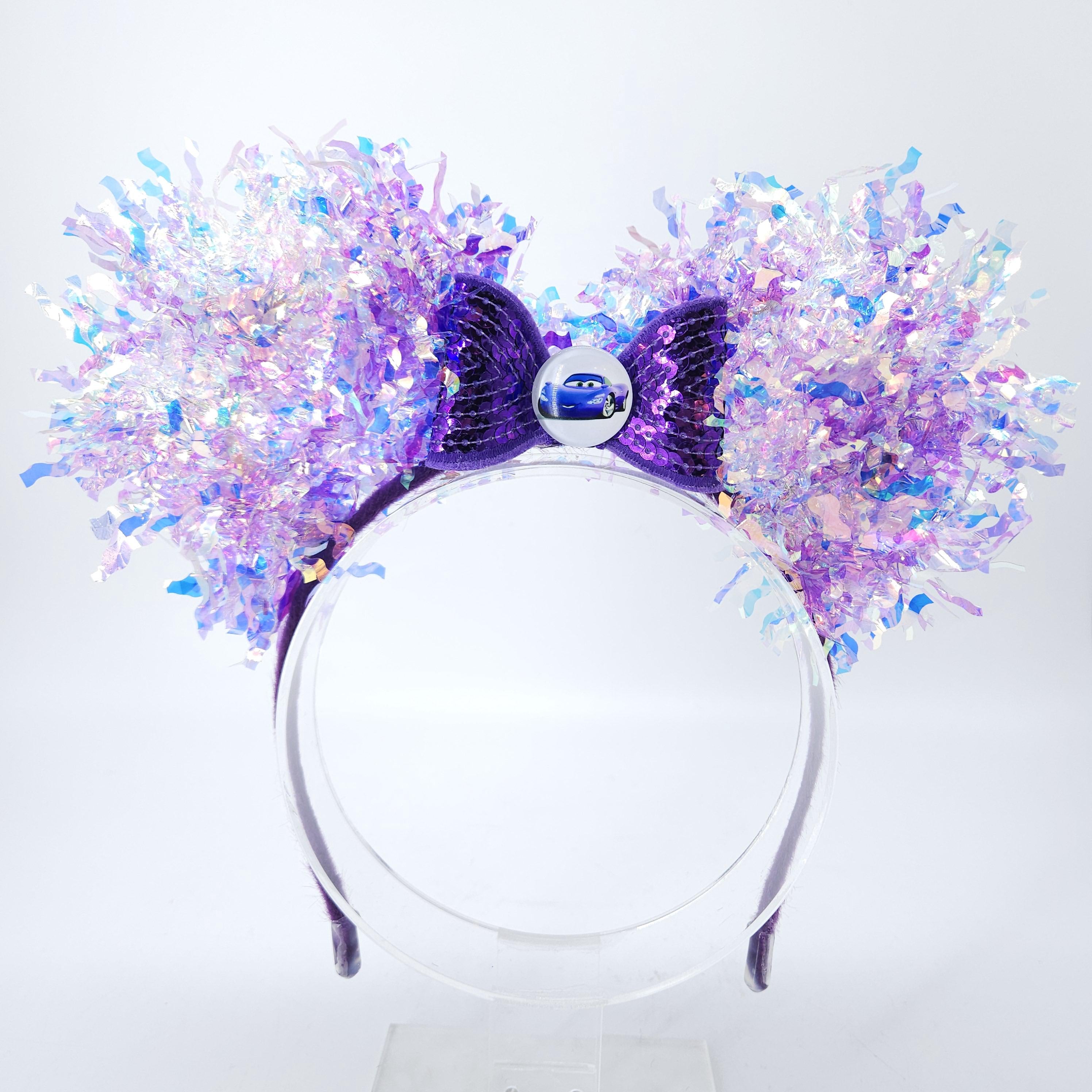 Holley Shiftwell Mickey Ears: Light Up Cars DisneyBound Purple Minnie Park Headband