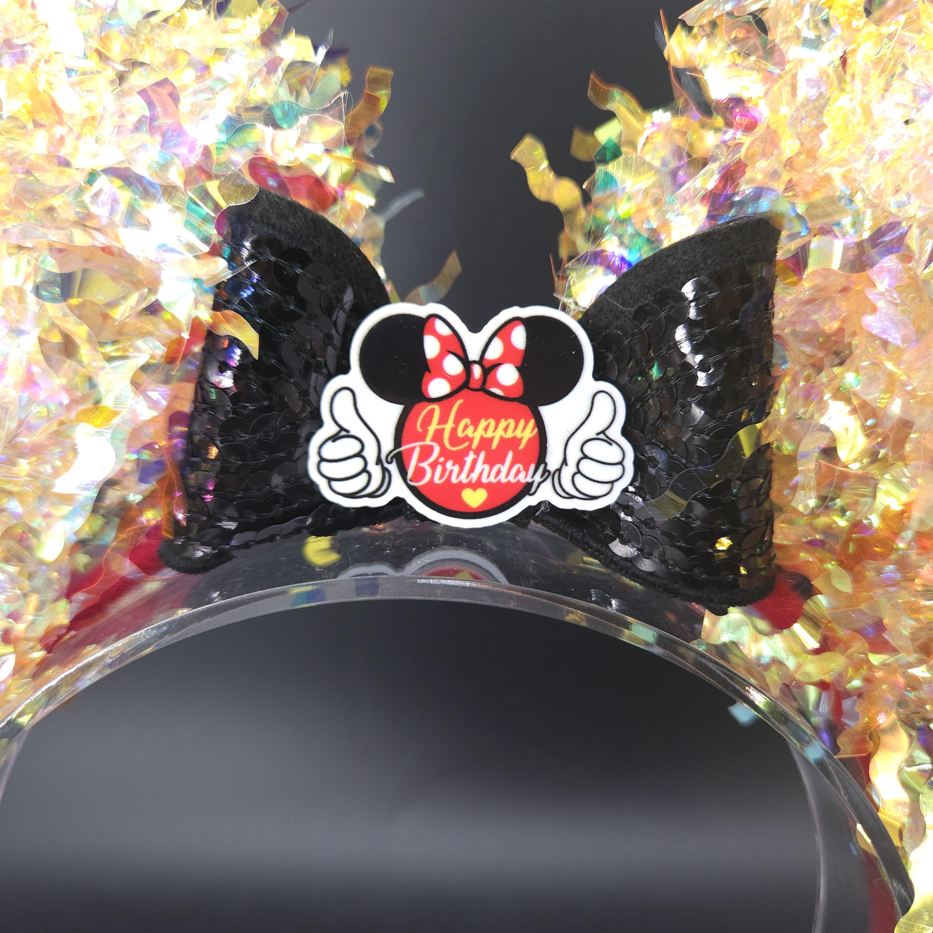 Happy Birthday Mickey Ears: Light Up Park Headband