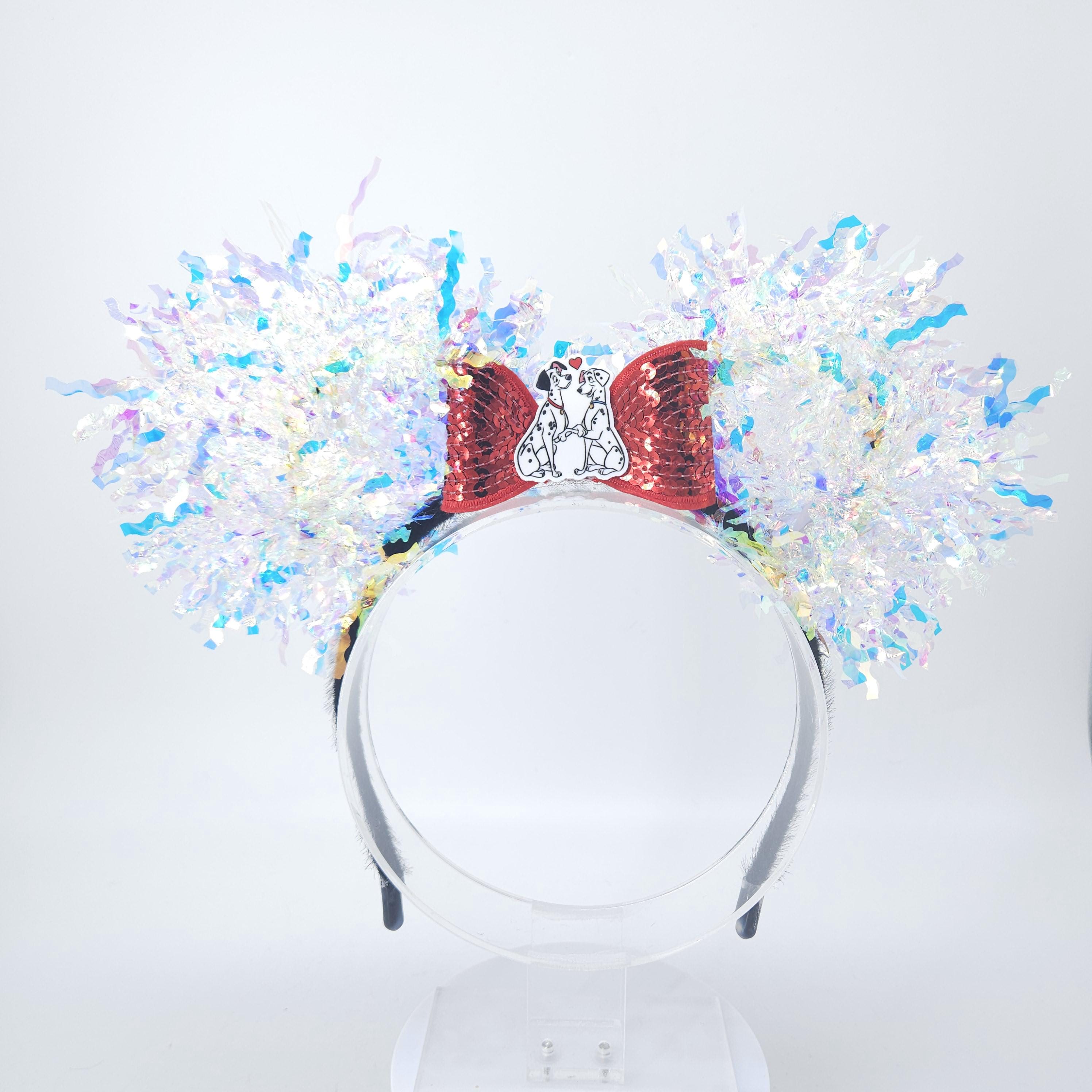 Dalmatian Light Up Mickey Ears - Holographic Pongo & Perdita Inspired Headband