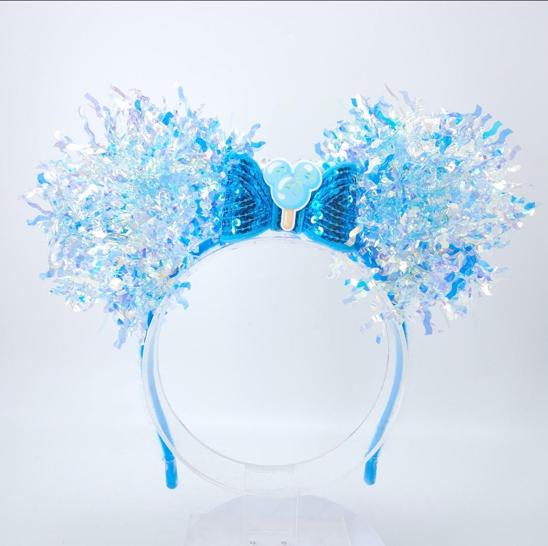 Mickey Ice Cream Bar Ears: Light Up Iridescent DisneyBound Snack Headband