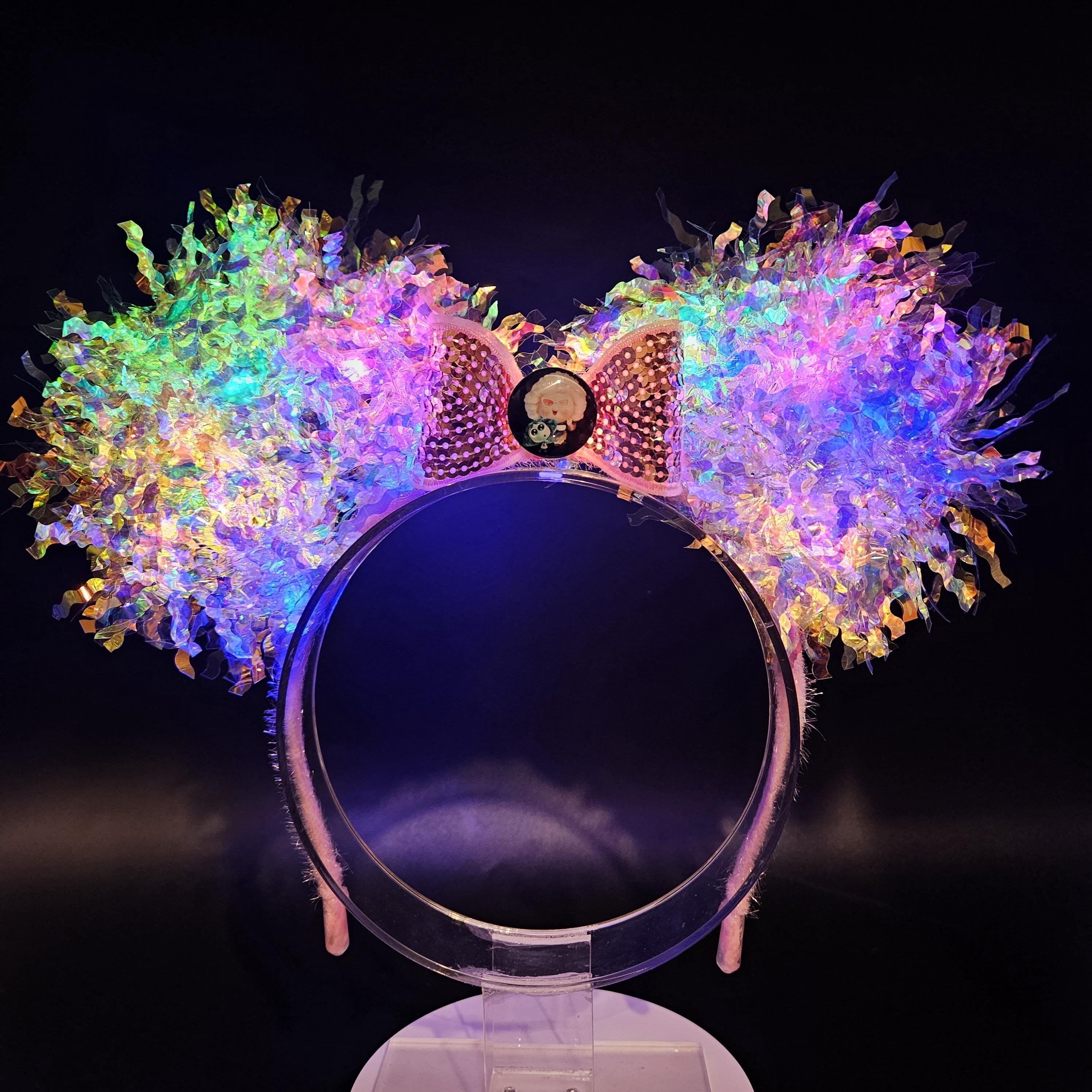 Nostalgia Mickey Ears: Light Up Inside Out Core Memory Park Accessory Headband