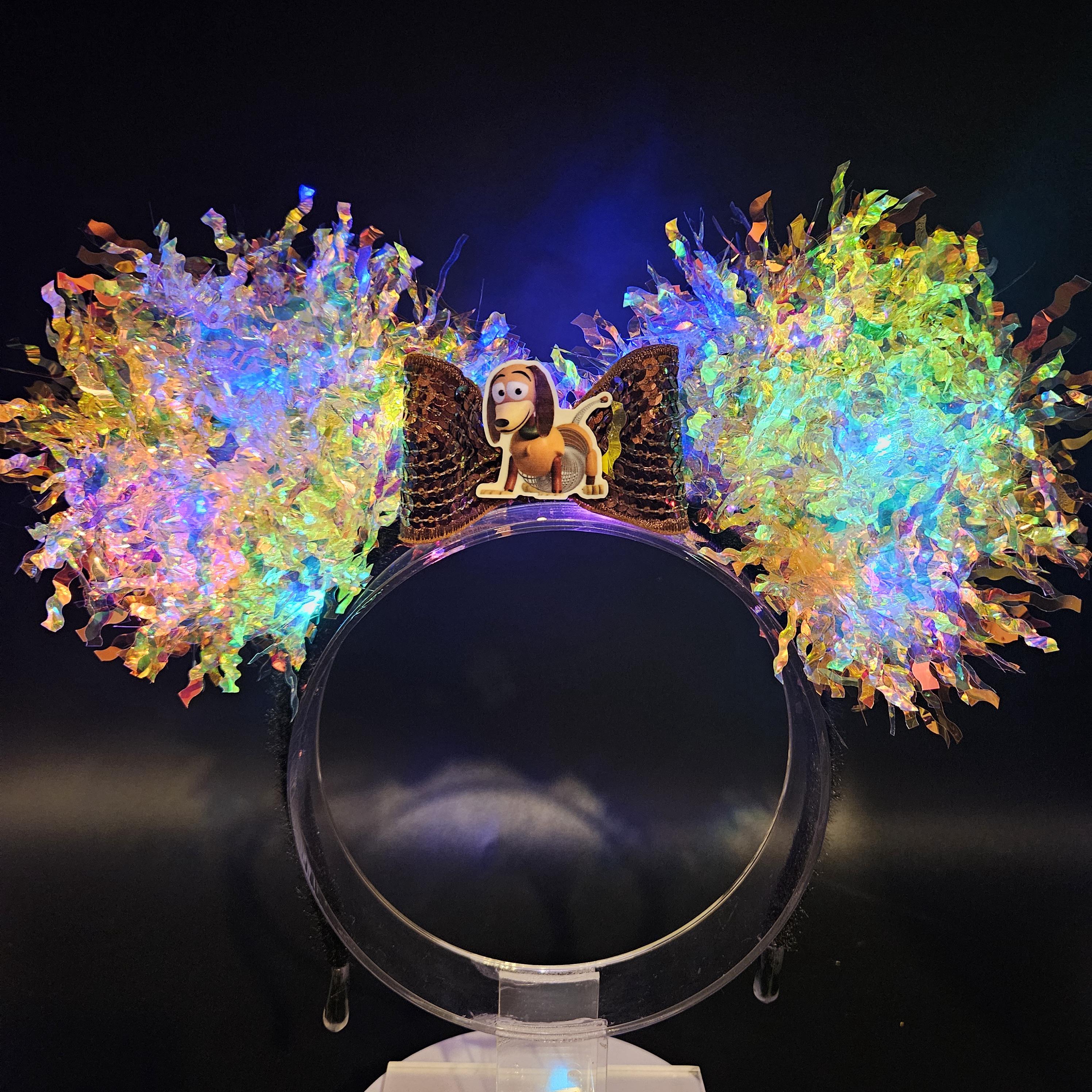 Slinky Dog Ears: Light-Up Iridescent Toy Story Costume Mickey Park Headband