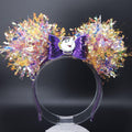 Mrs. Potts Minnie Ears: Light Up Beauty and Beast Iridescent Park Headband