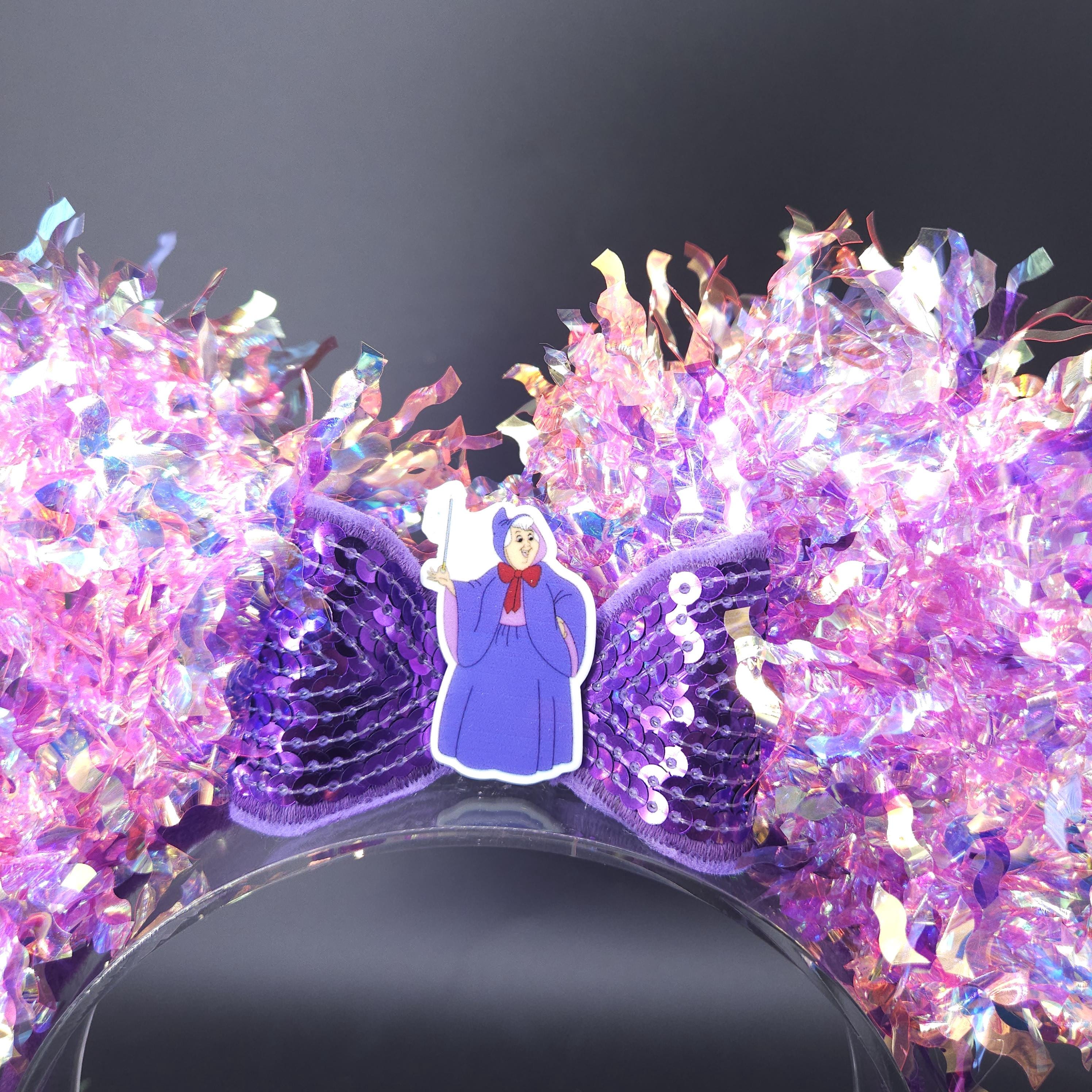 Fairy Godmother Ears: Light Up Cinderella Mickey Park Headband