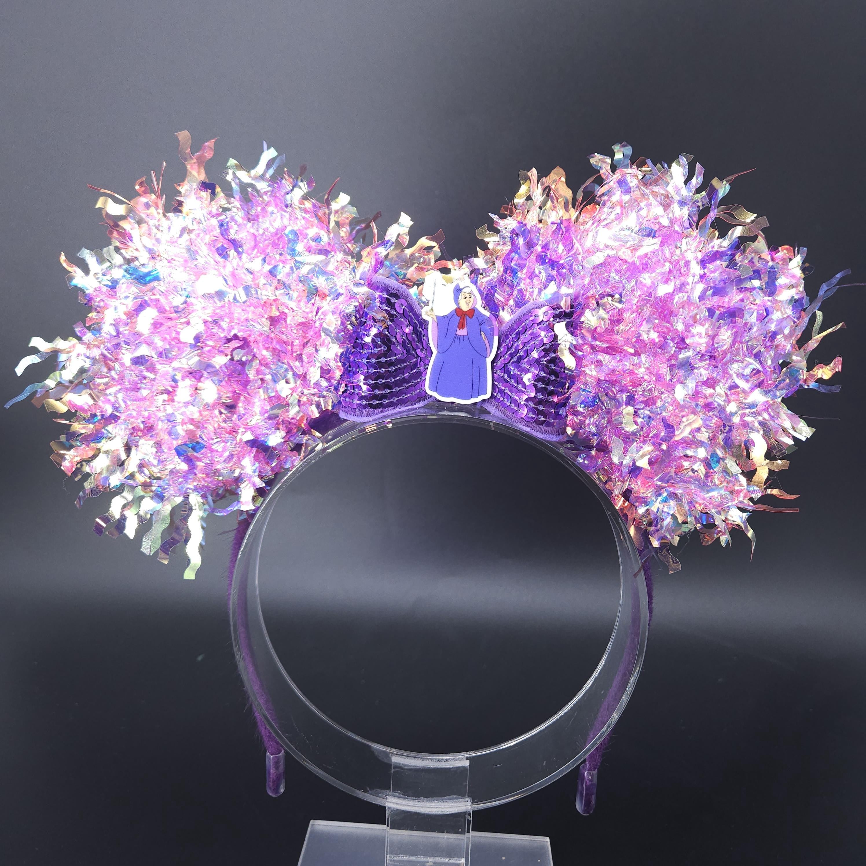 Fairy Godmother Ears: Light Up Cinderella Mickey Park Headband