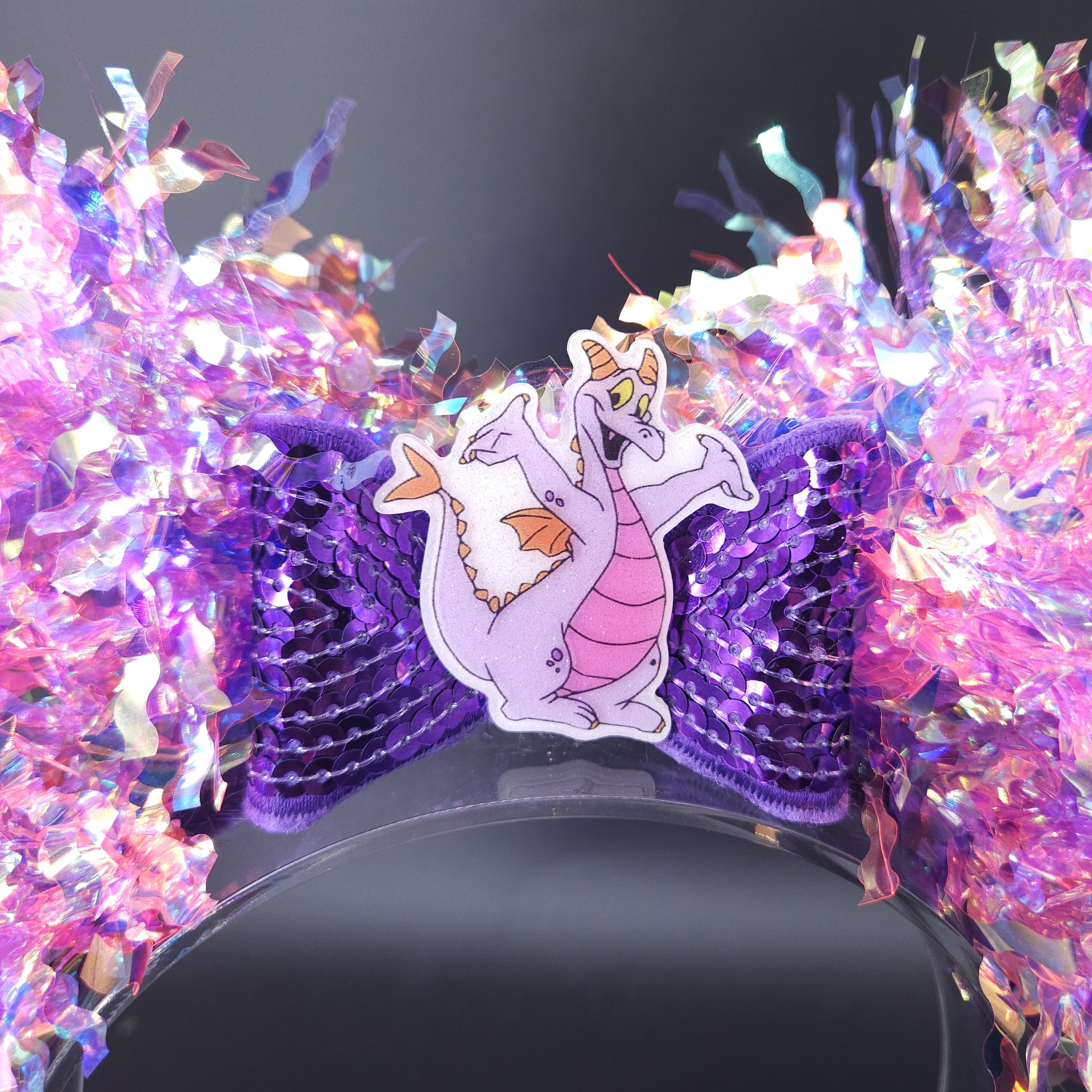 Figment Mickey Ears: Light Up Iridescent Park Headband