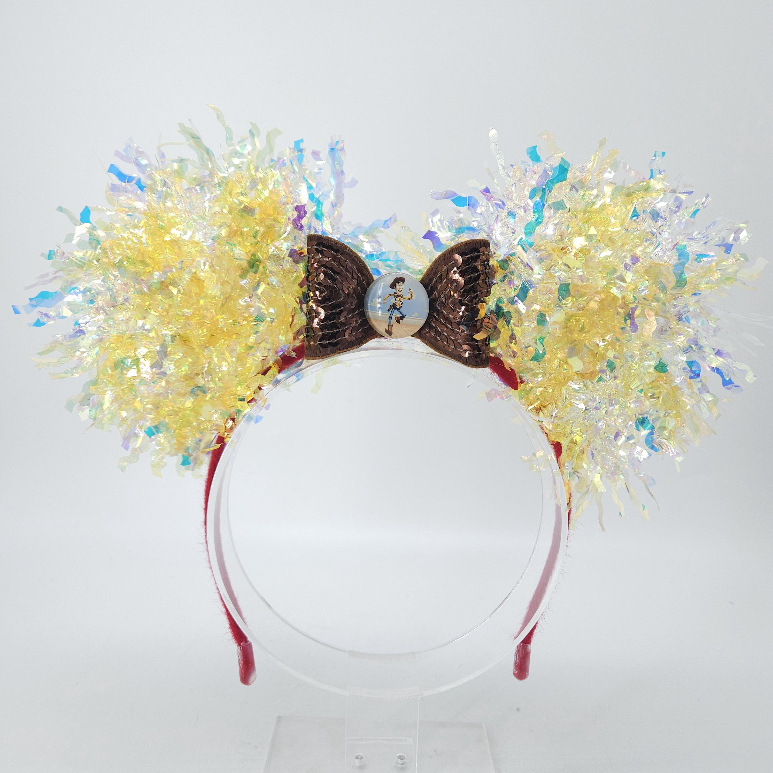 Woody Mickey Ears: Light-Up Yellow Iridescent Toy Story Costume Park Headband