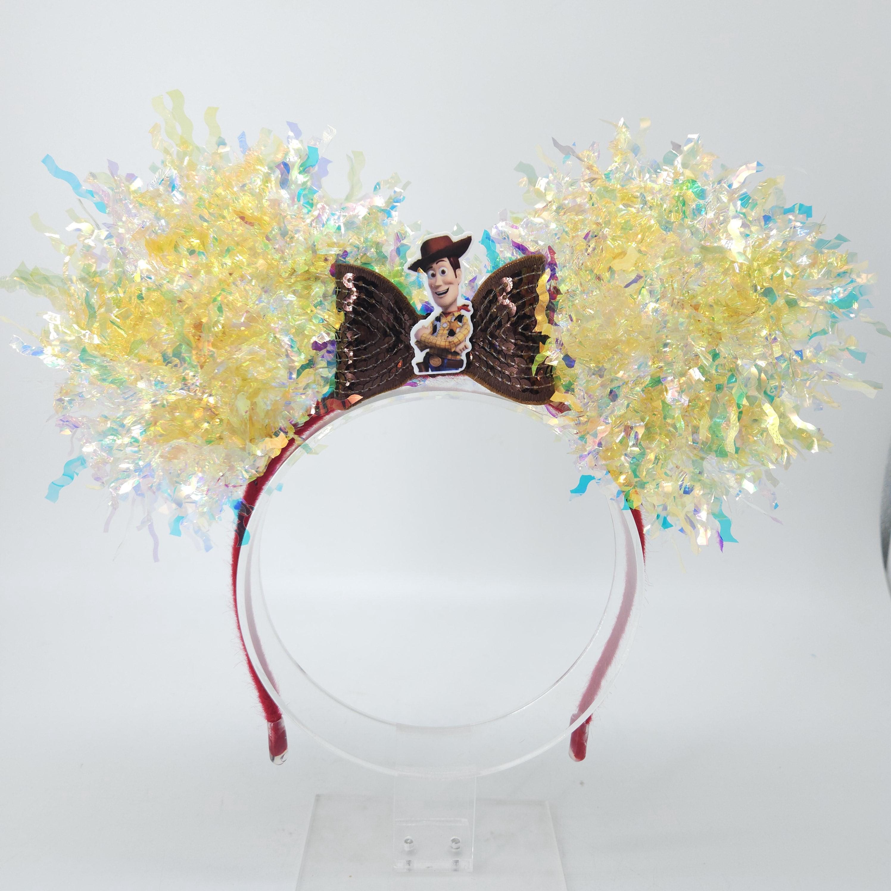 Light-Up Woody Inspired Mickey Ears - Iridescent Toy Story Costume Park Headband