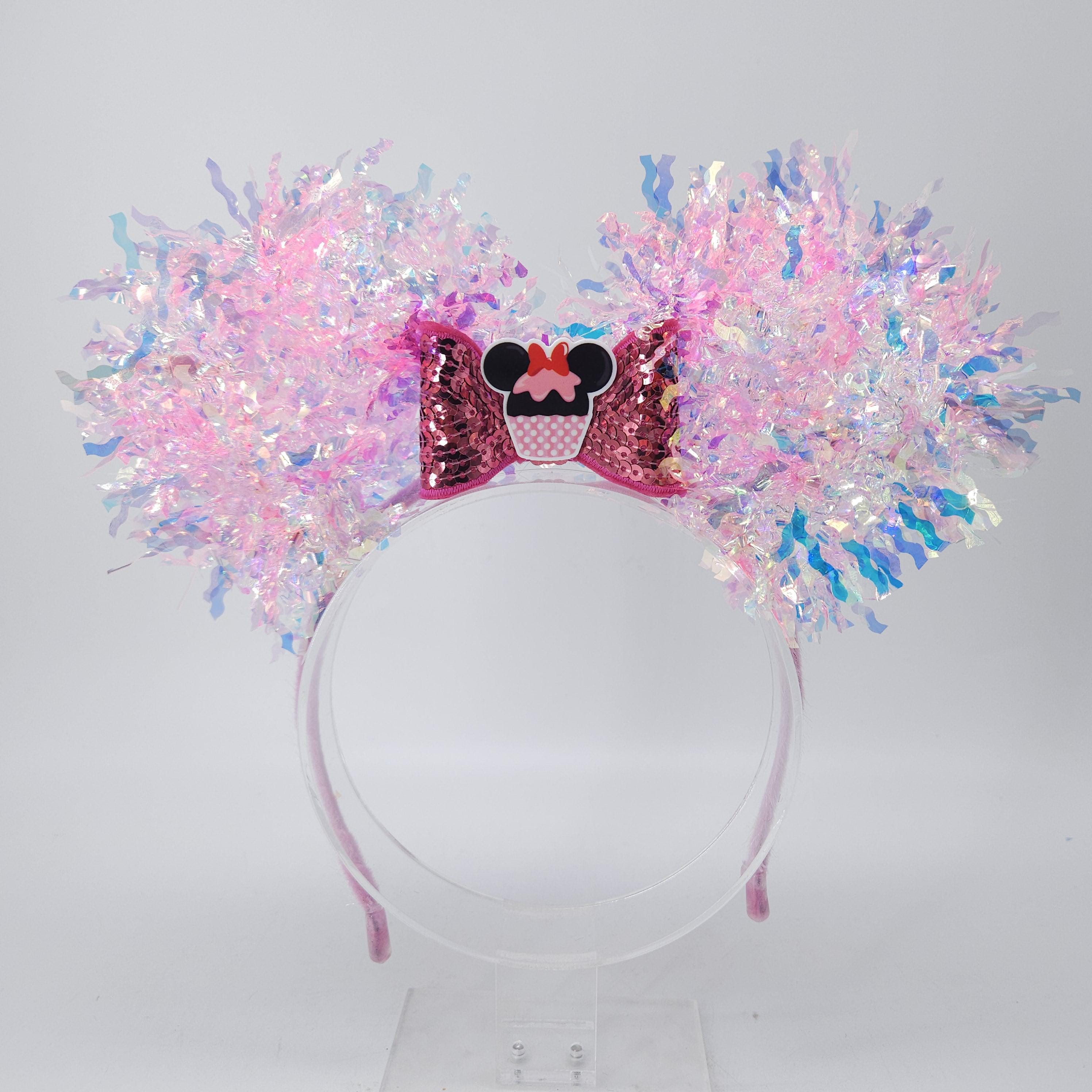 Minnie Cupcake Light-up Ears: Holographic DisneyBound Mickey Headband