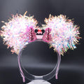 Minnie Cupcake Light-up Ears: Holographic DisneyBound Mickey Headband