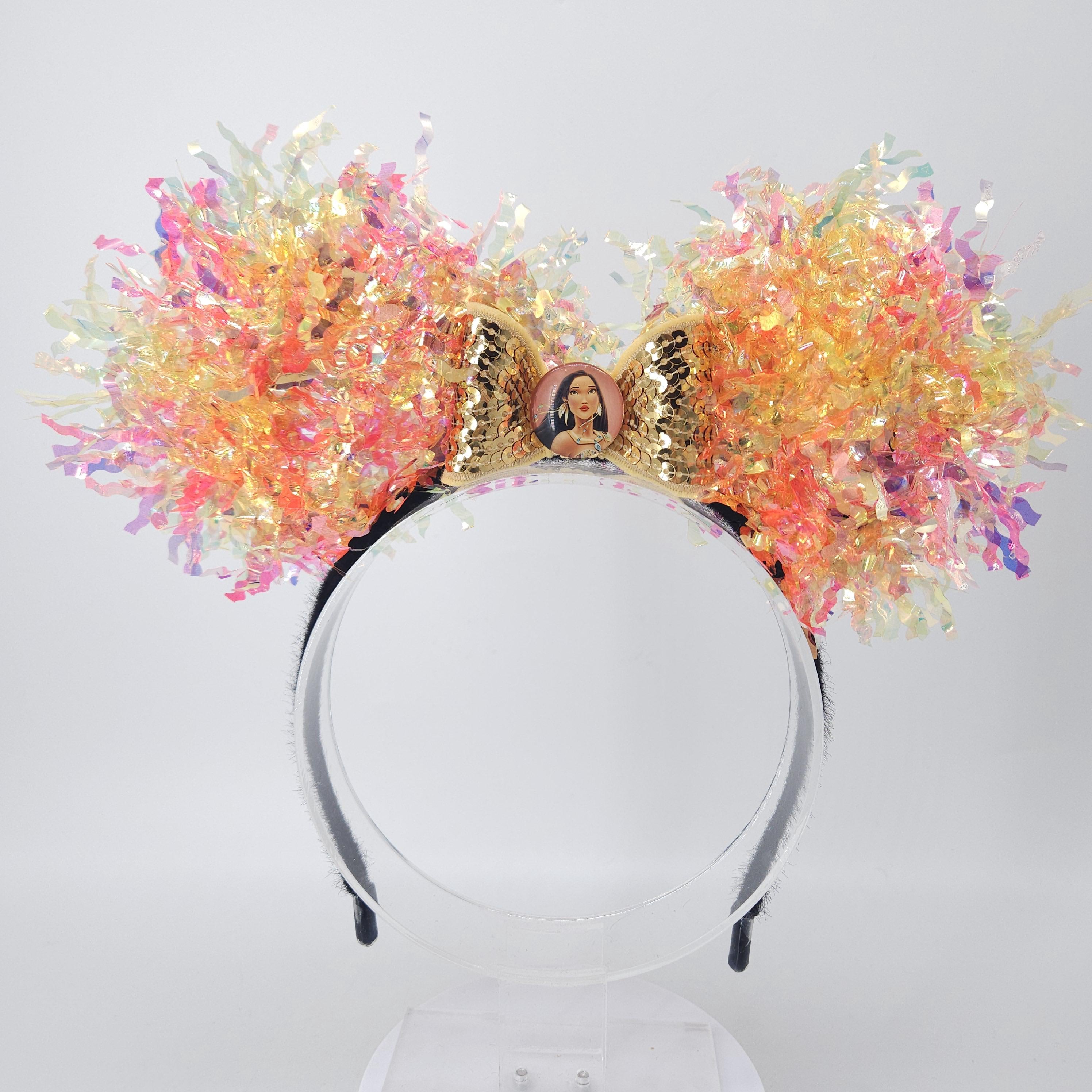 Pocahontas Mickey Ears: Light Up Princess Iridescent DisneyBound Mickey Park Headband