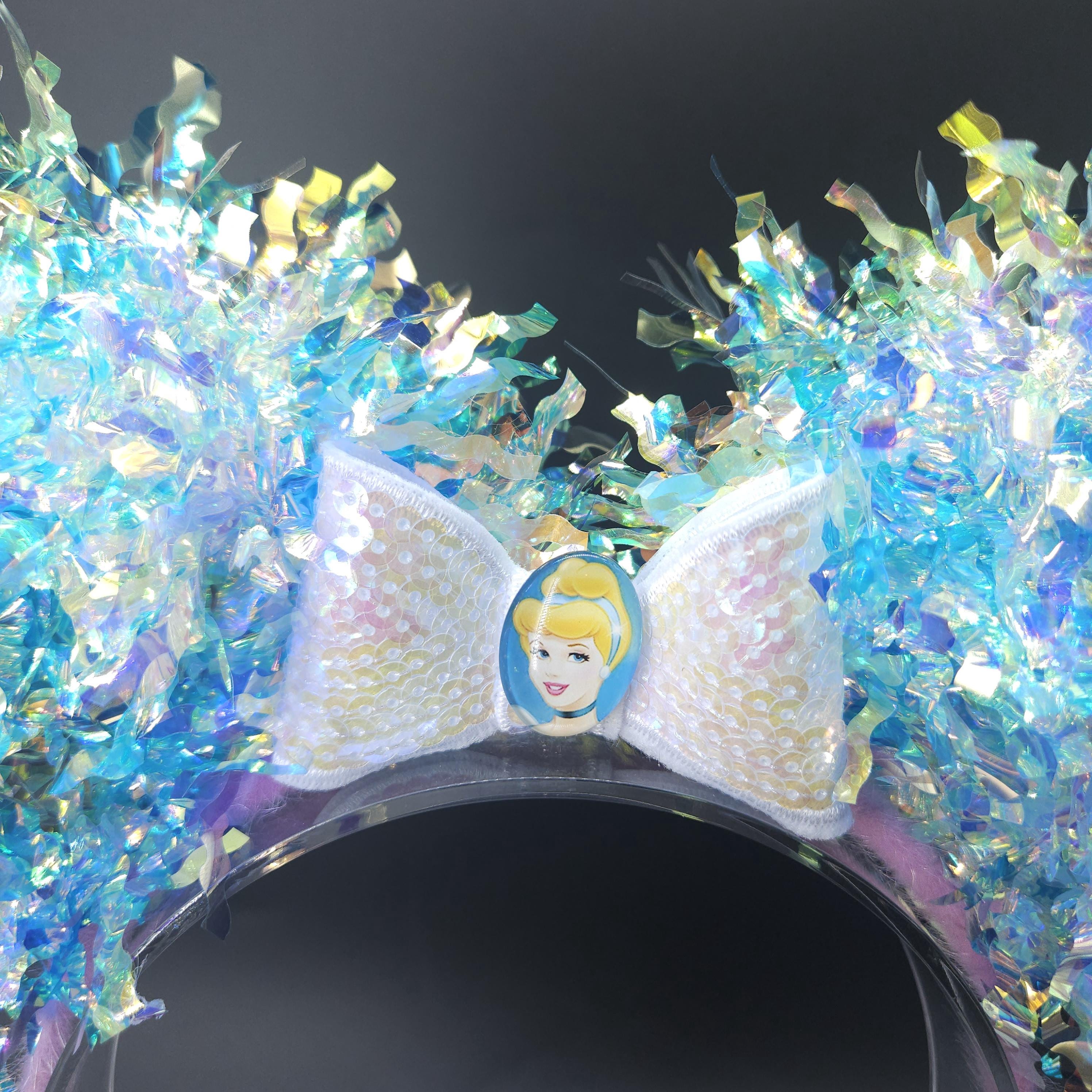 Cinderella Ears: Light Up Princess Iridescent Mickey Park Headband